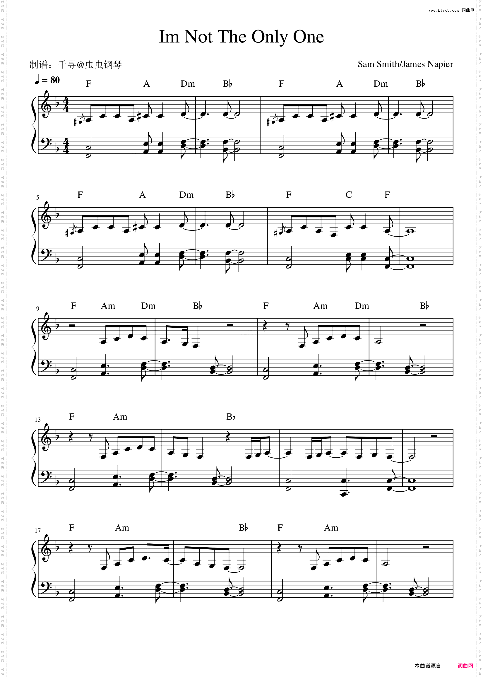 I'm Not The Only One - Sam Smith