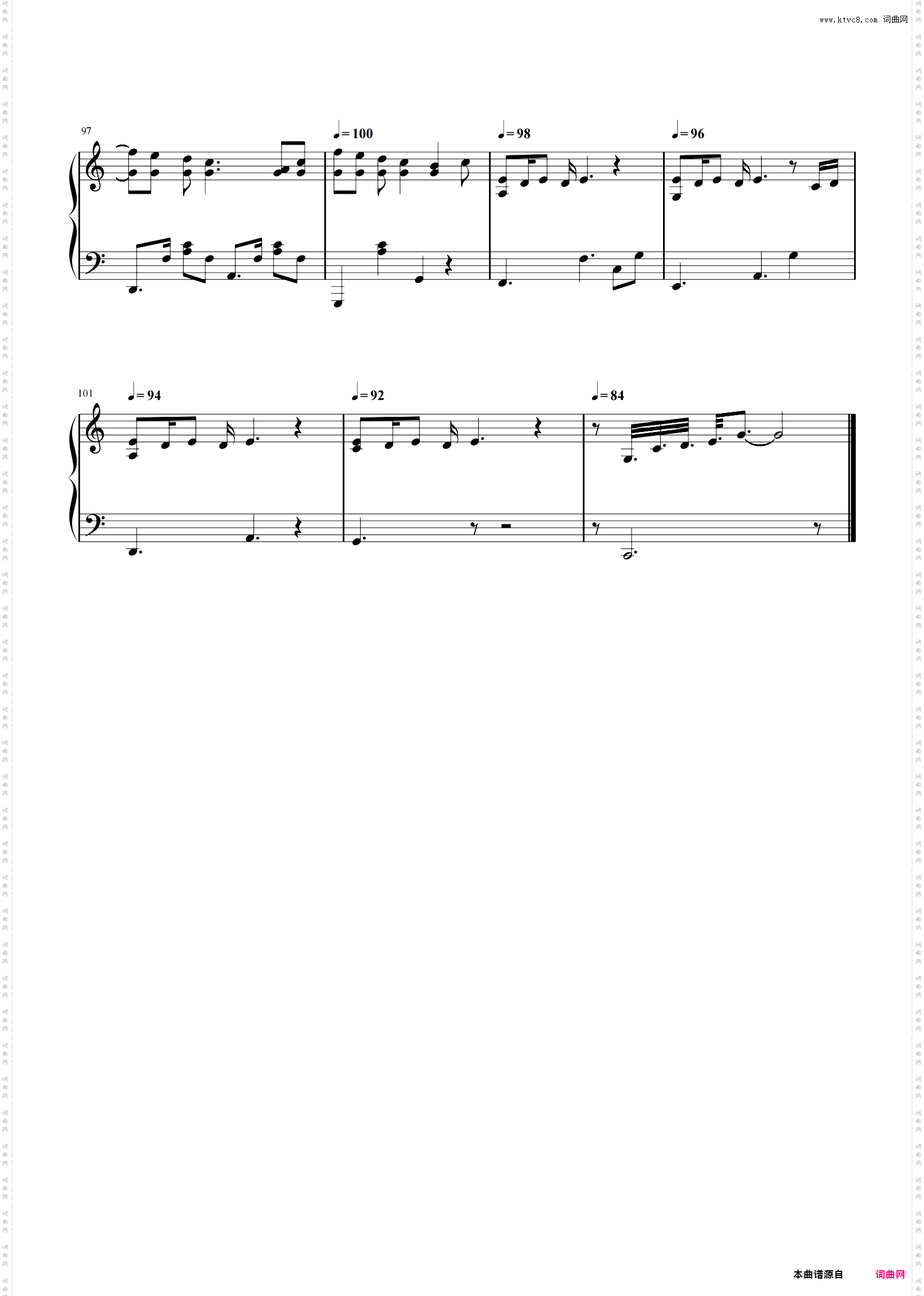 另一种感觉的好久不见 周杰伦 原调 简易演奏版