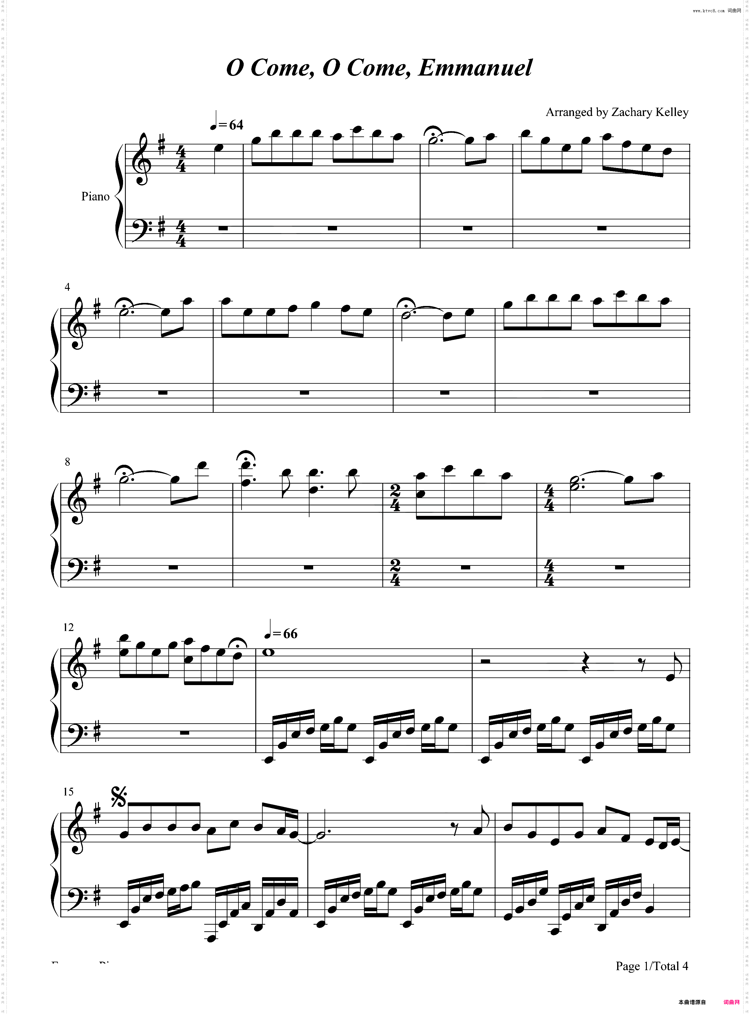 O Come O Come Emmanuel-以马内利恳求降临-JD教圣歌