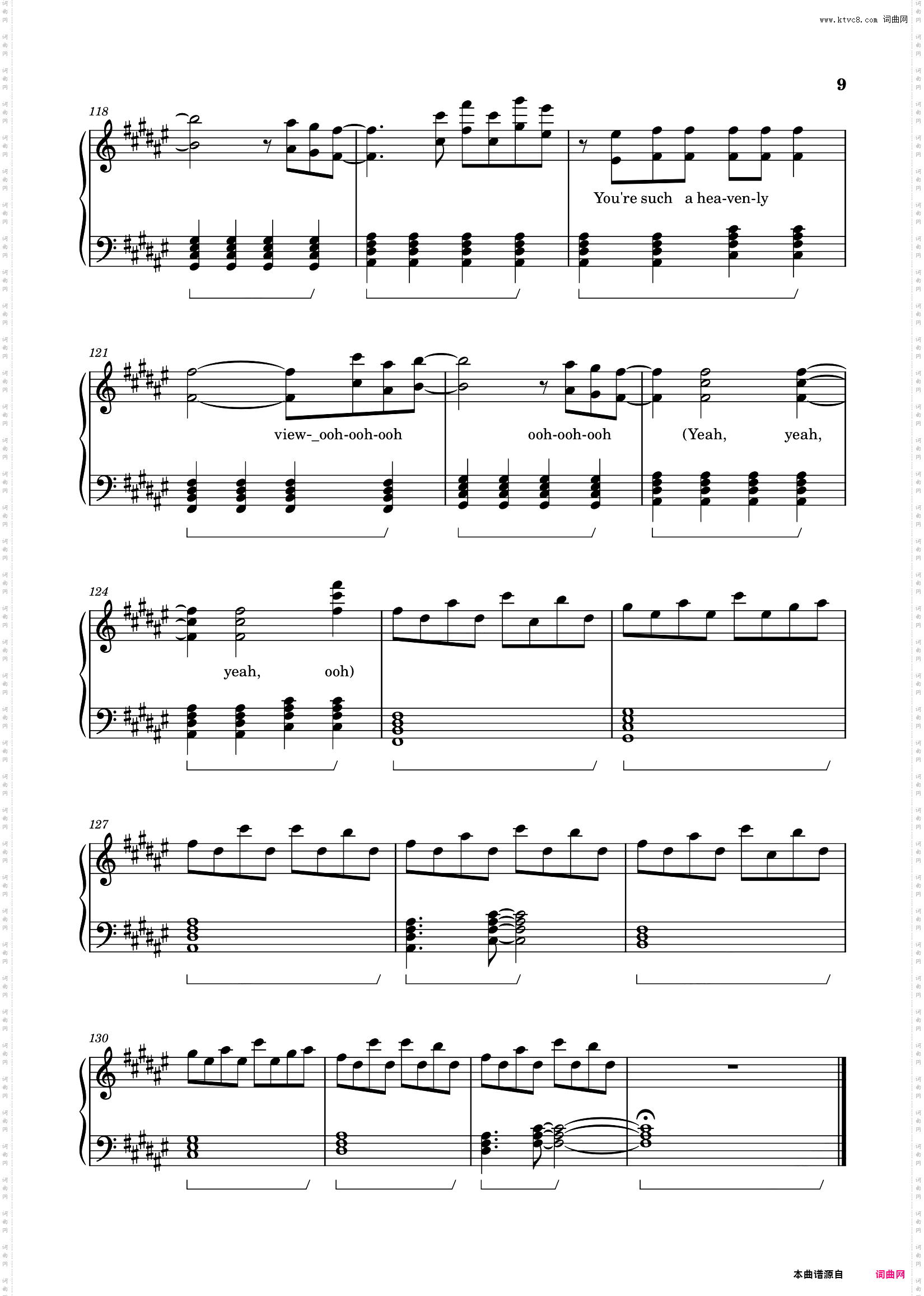 A Sky Full of Stars-原调独奏谱-Coldplay