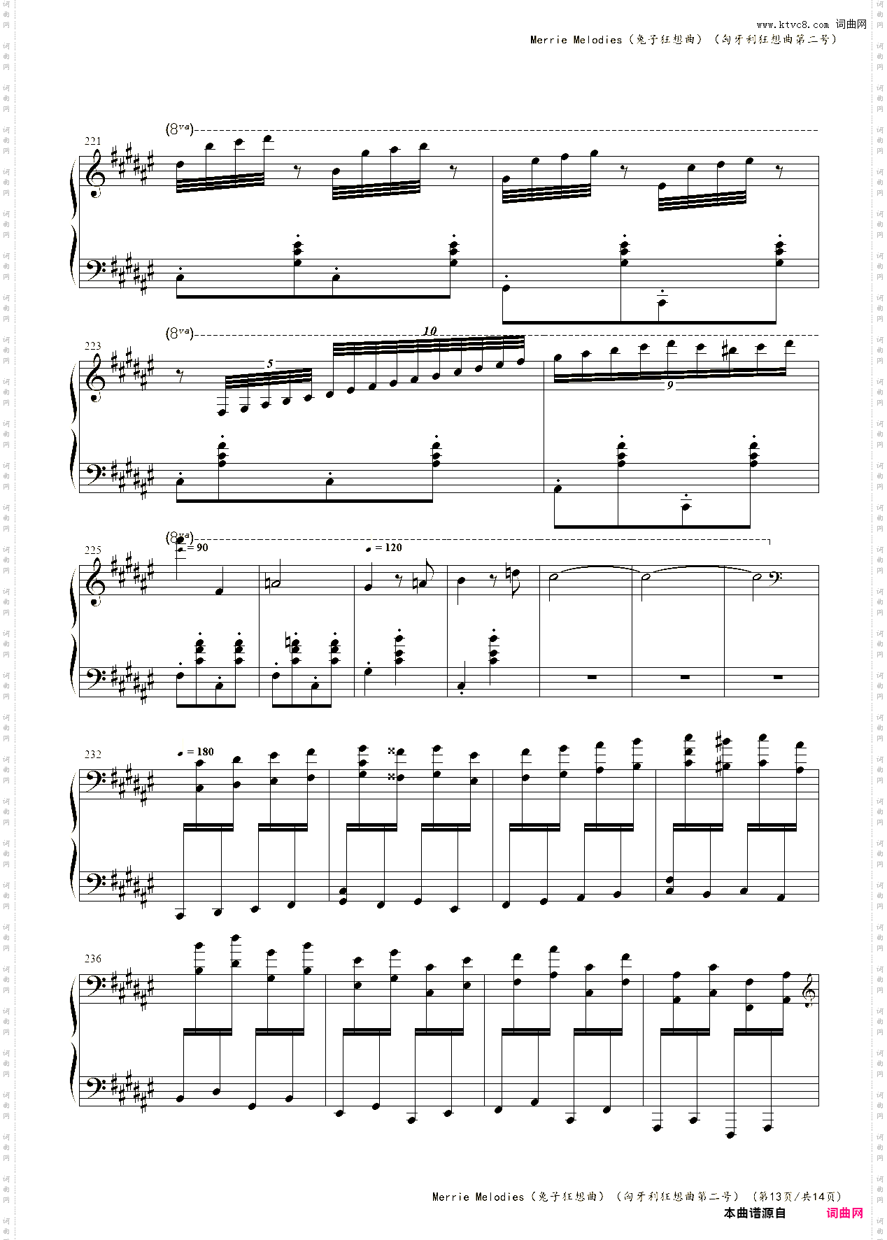 Merrie Melodies兔子狂想曲匈牙利狂想曲第二号