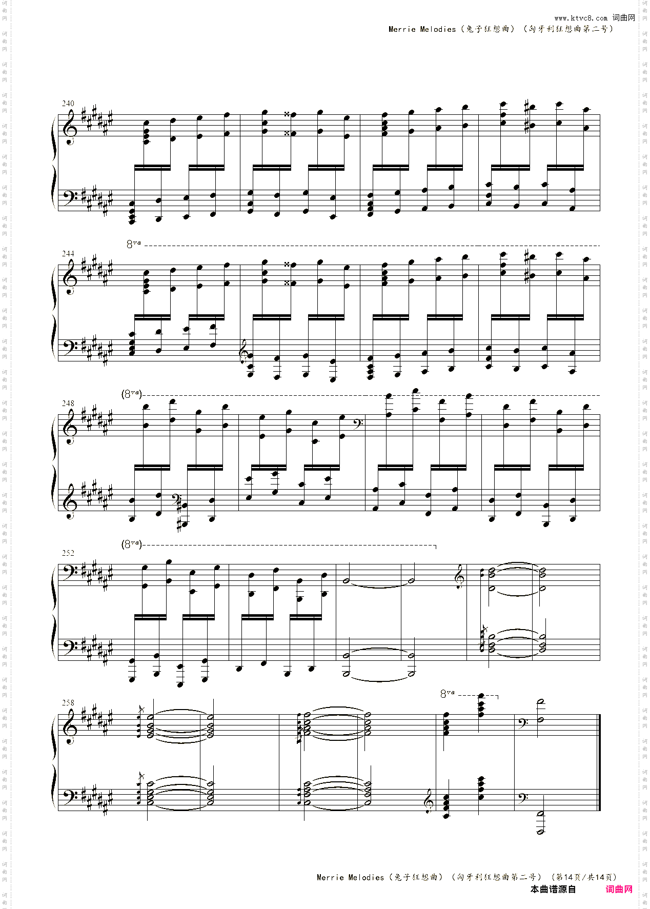 Merrie Melodies兔子狂想曲匈牙利狂想曲第二号