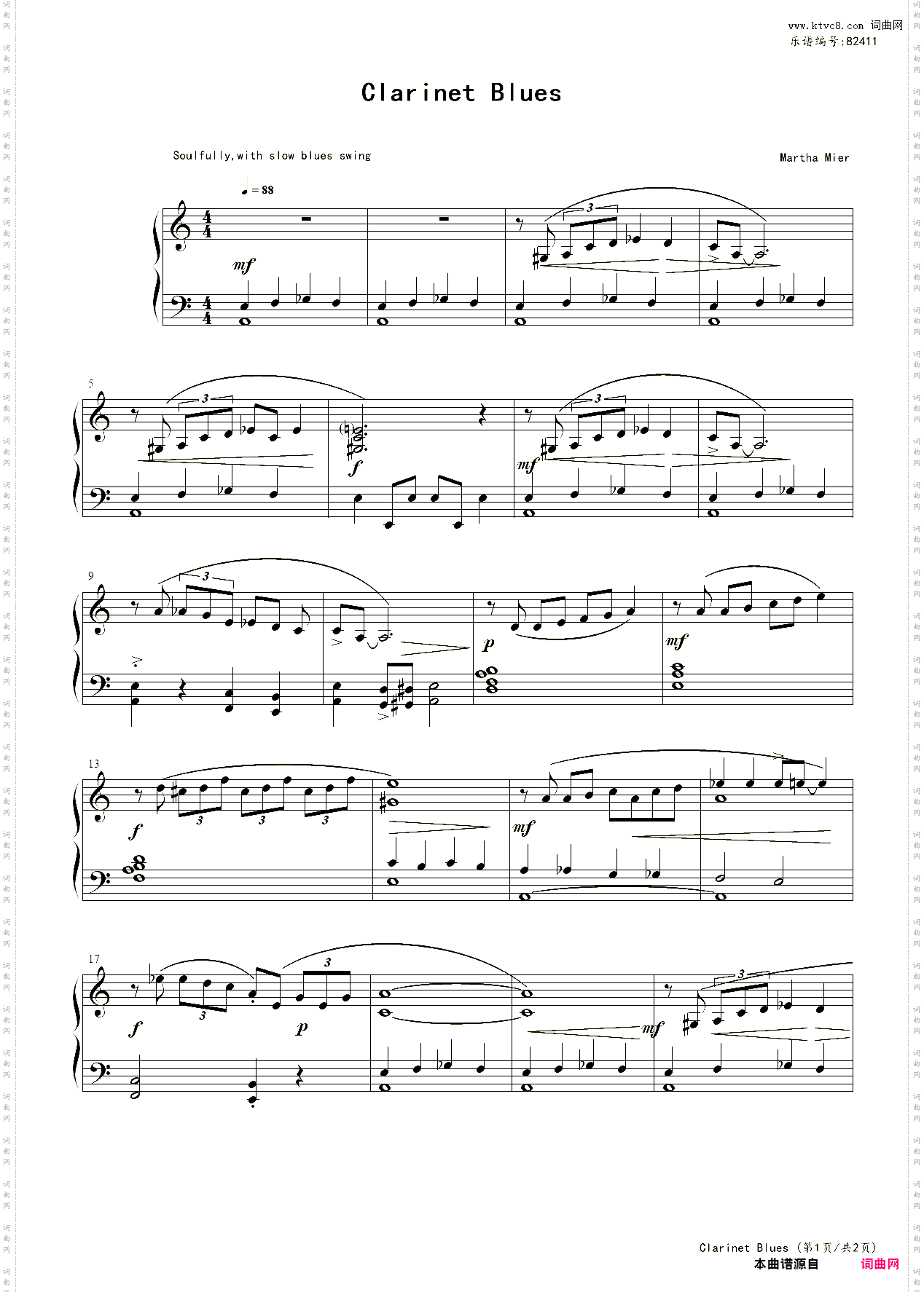 Clarinet Blues爵士