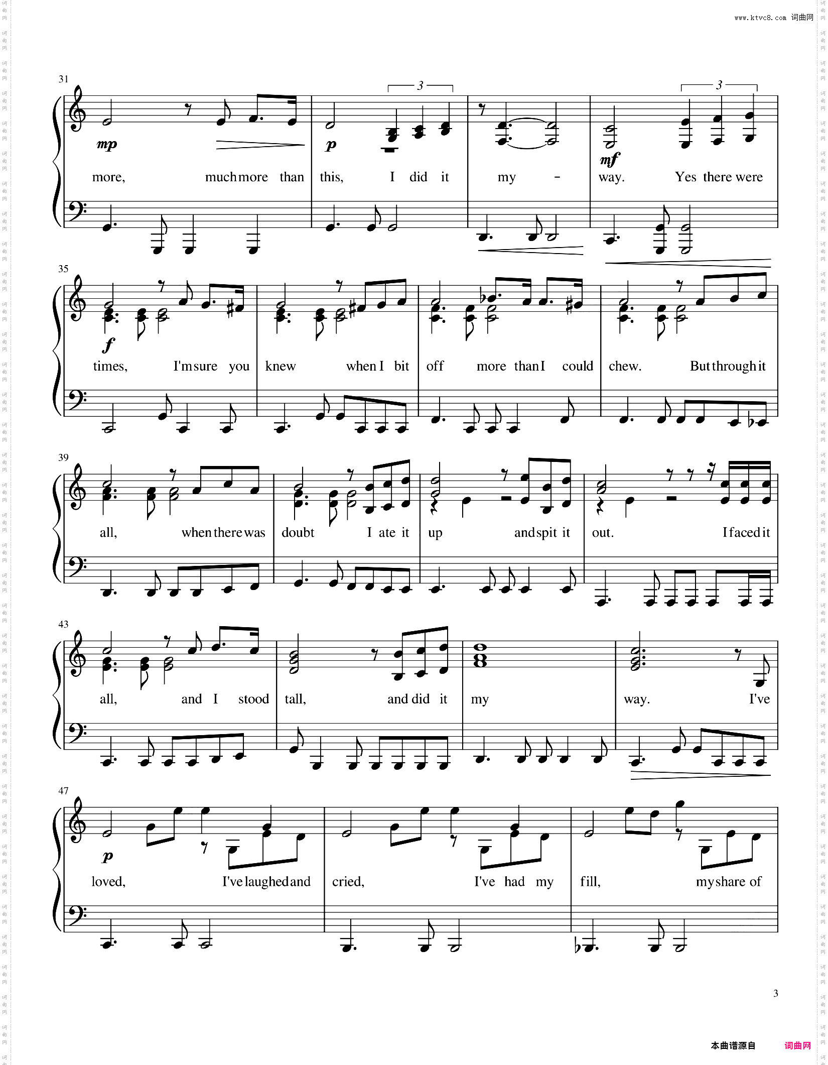 My Way - Frank Sinatra 弗兰克·辛纳屈