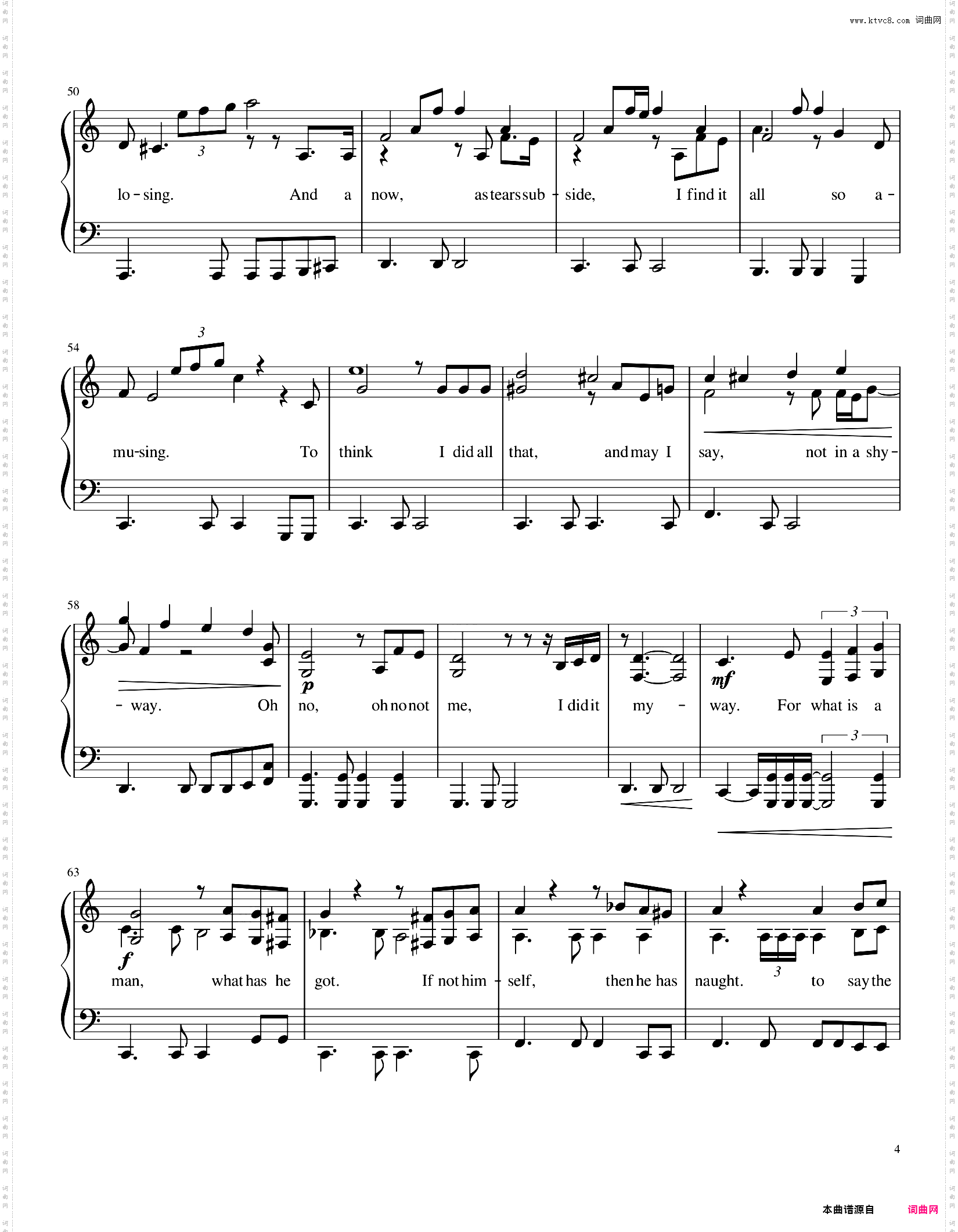My Way - Frank Sinatra 弗兰克·辛纳屈
