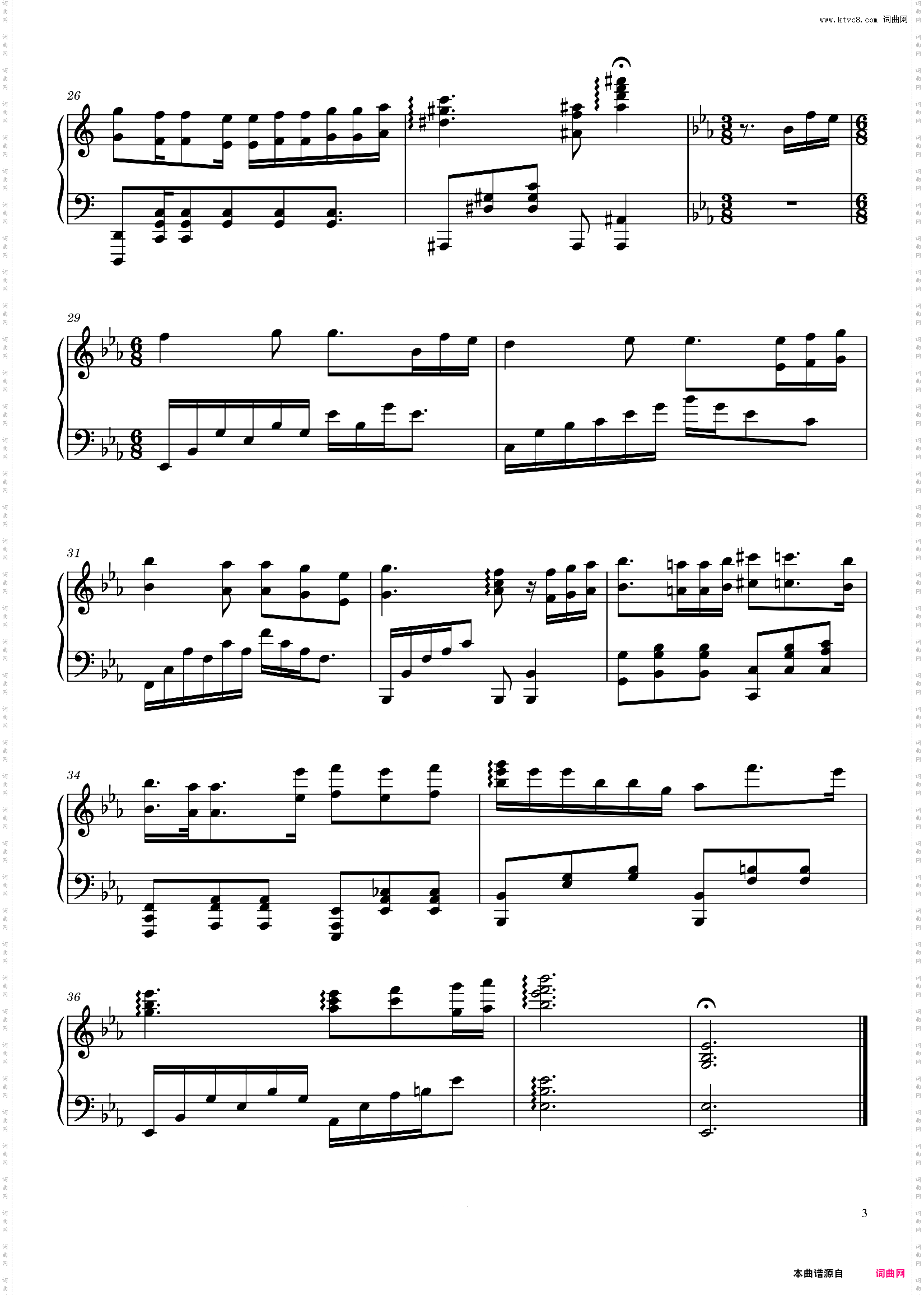 Pliés 1vol·2 Barre-独奏还原-C调转Eb调