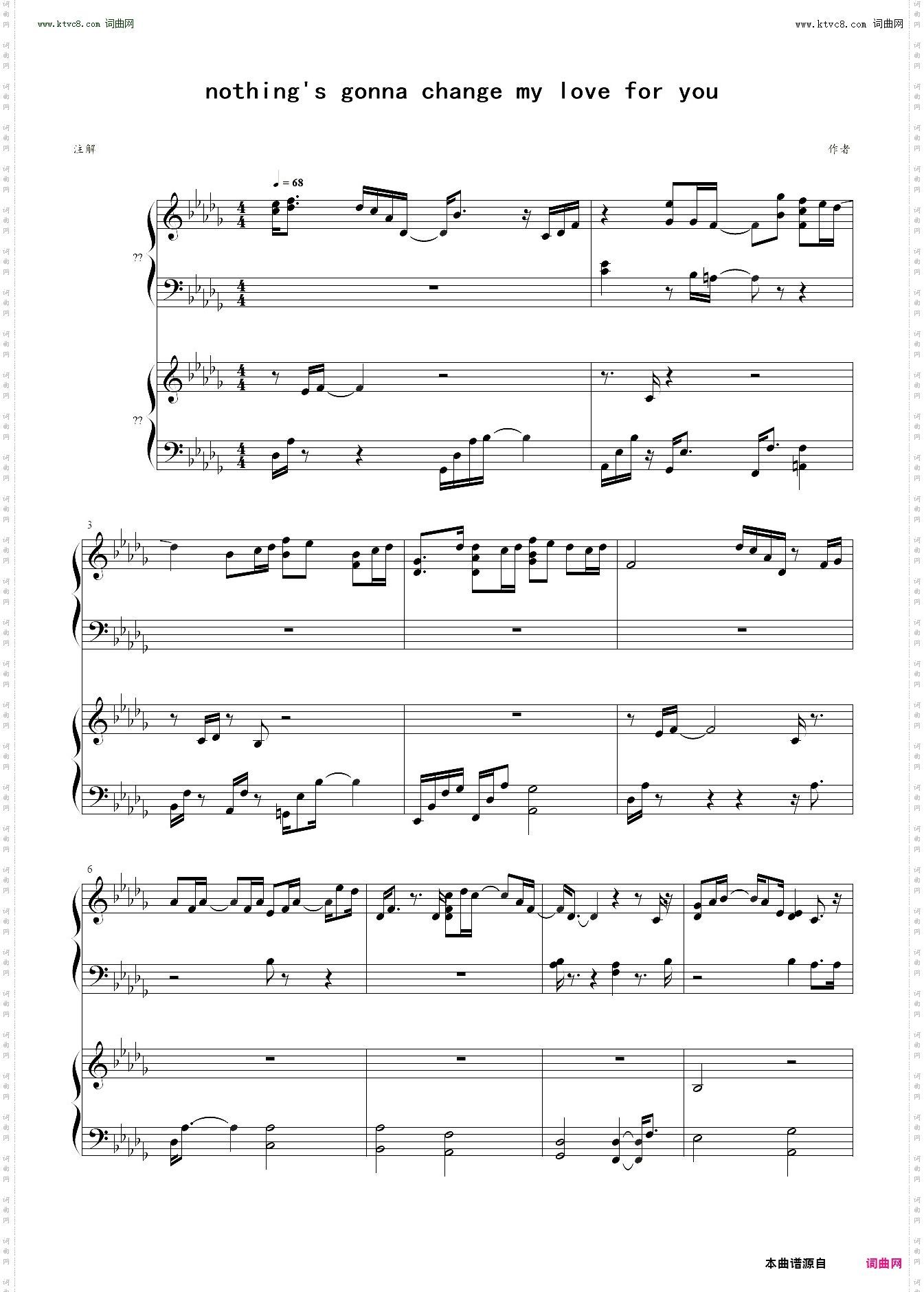 Nothing s Gonna Change My Love for You