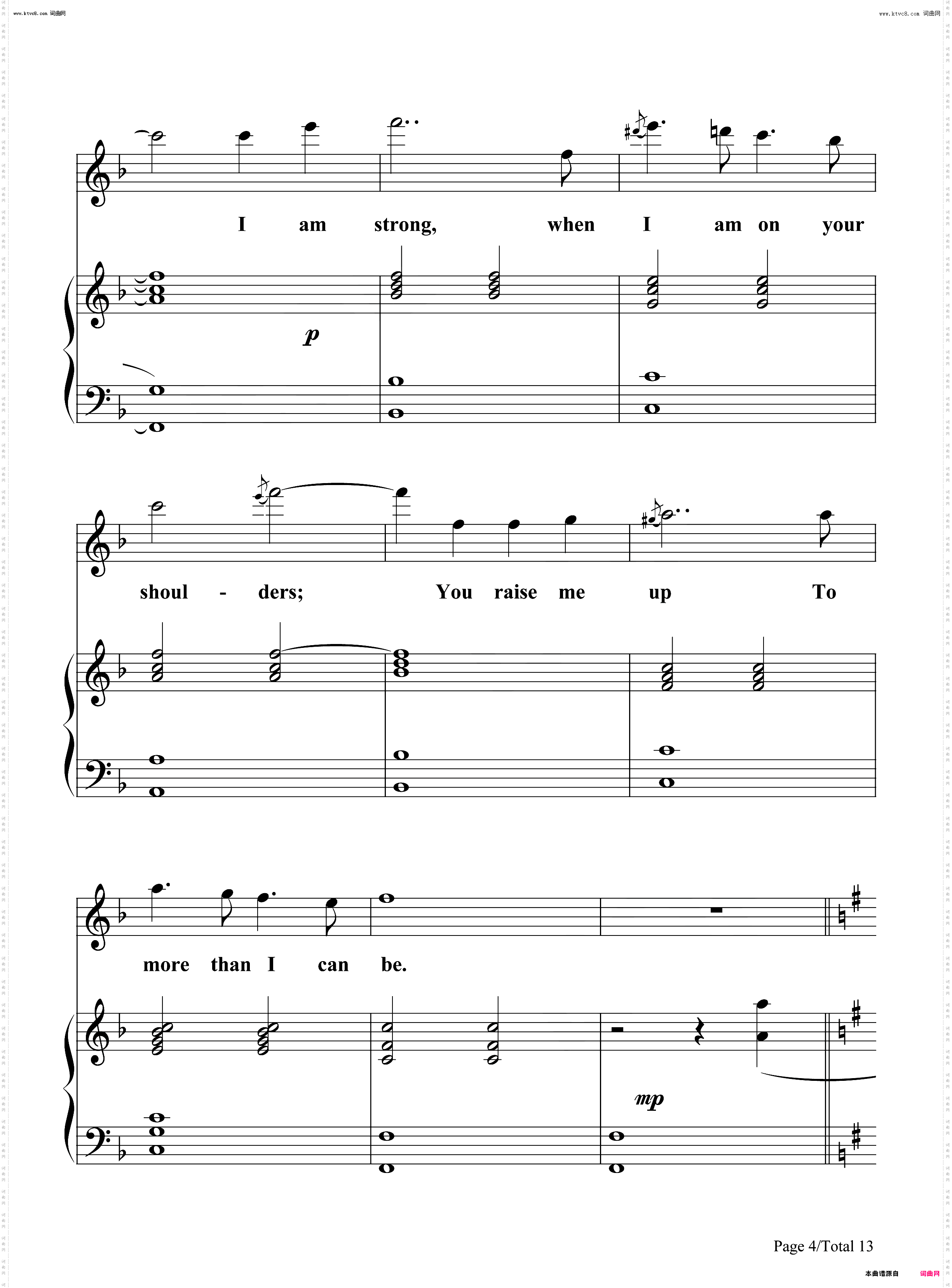 You Raise Me Up