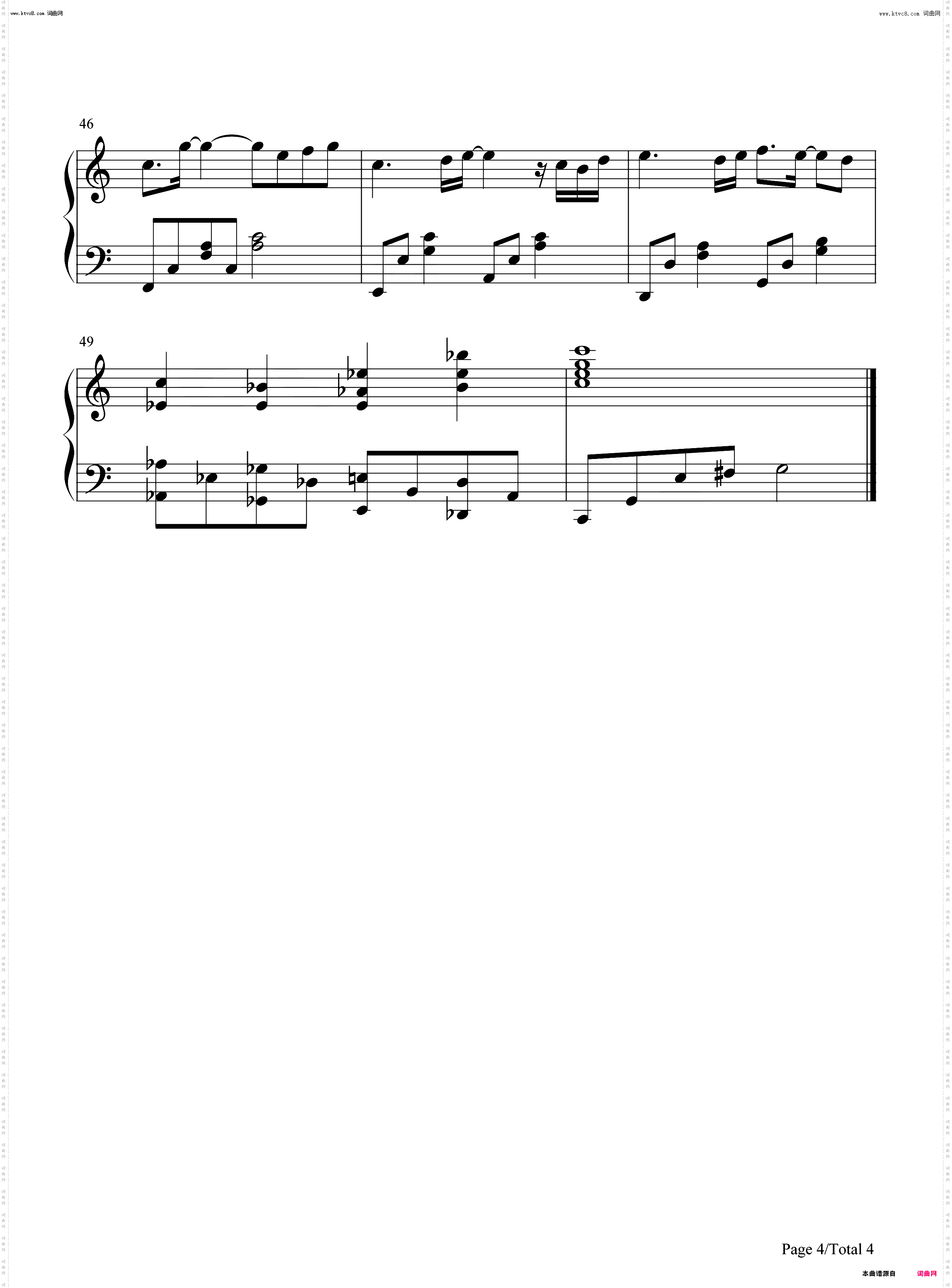 黑色幽默_好听版钢琴简谱线谱