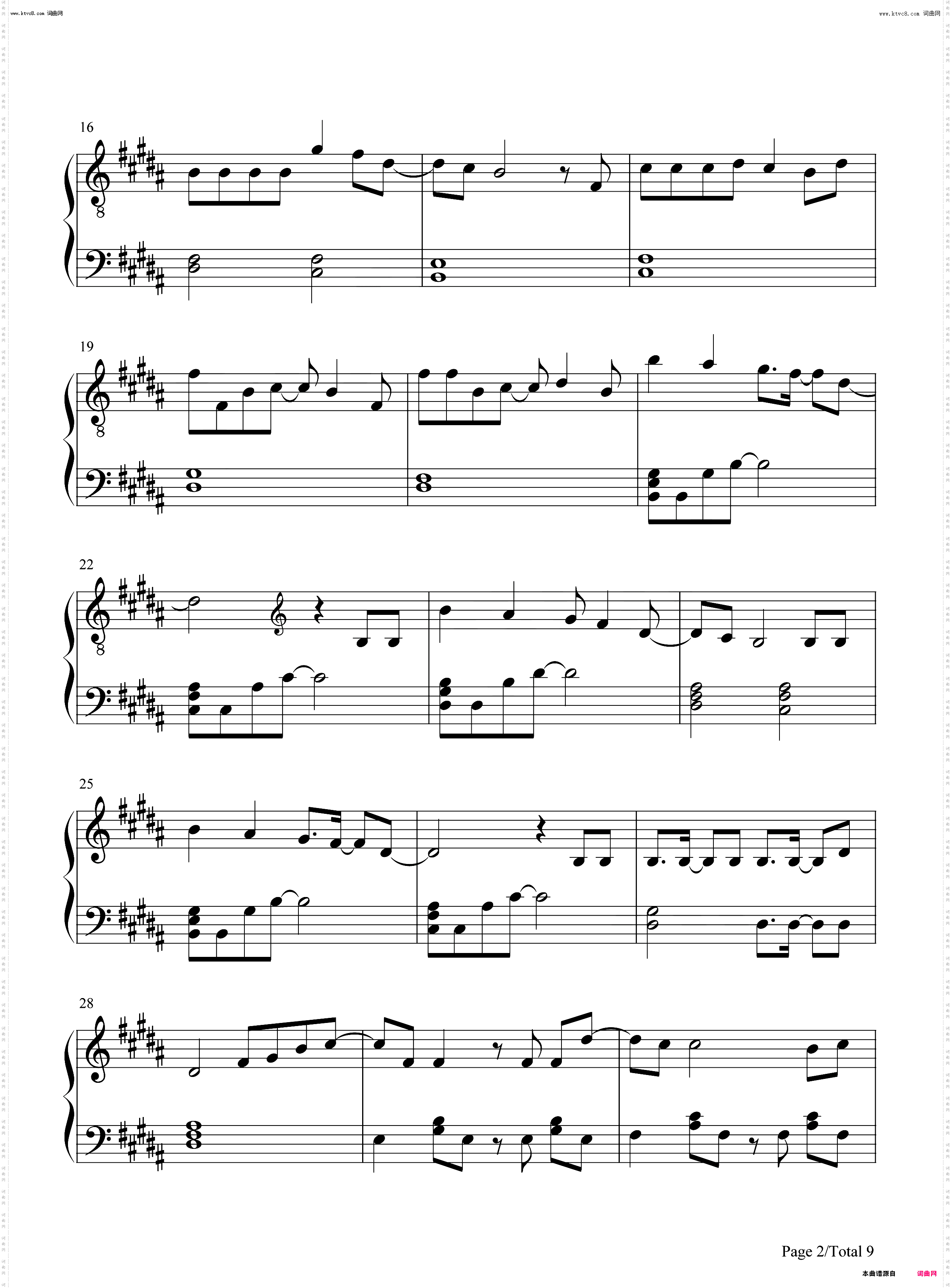 We Are The Light_濑户内海ED钢琴简谱线谱