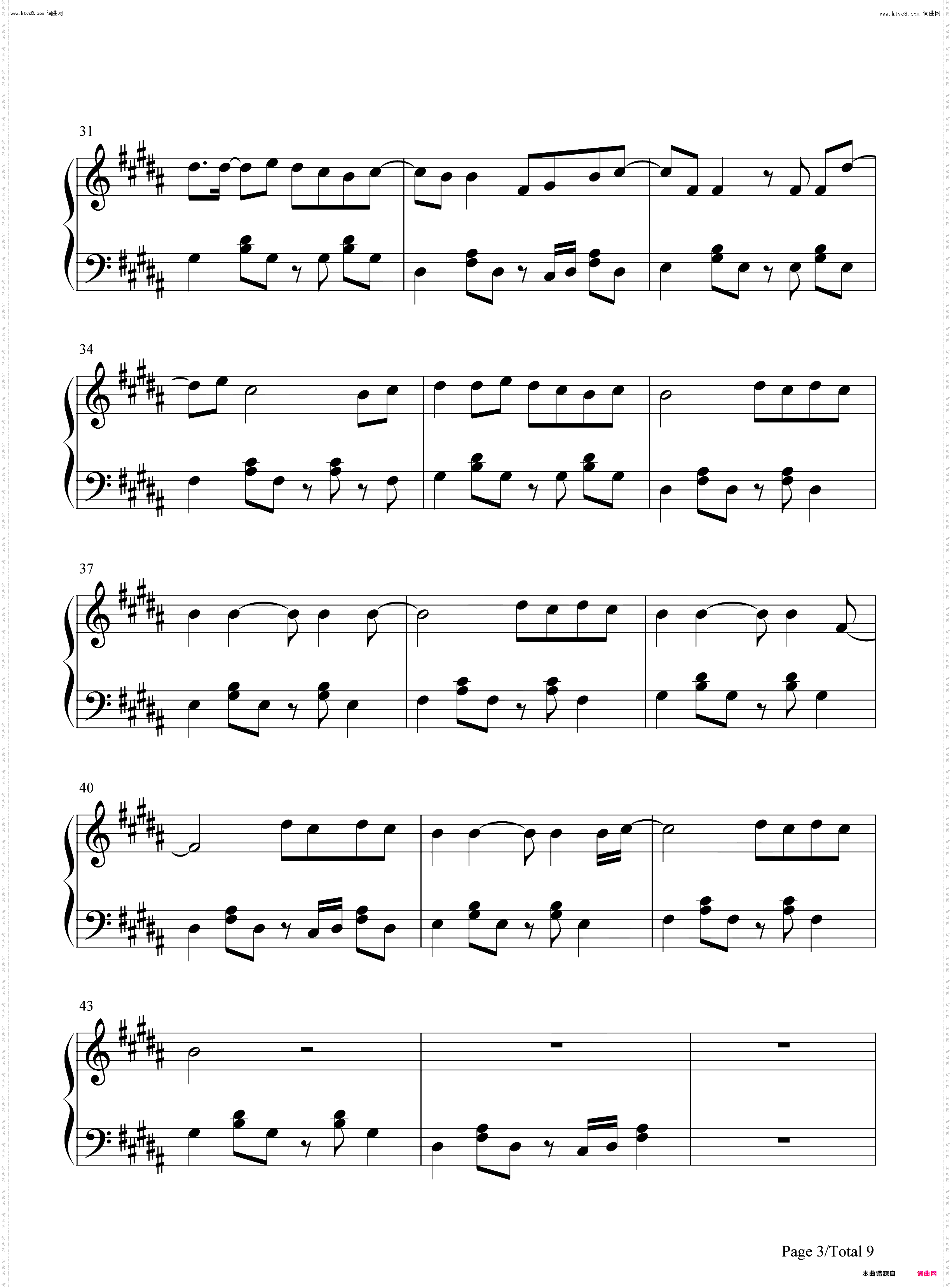 We Are The Light_濑户内海ED钢琴简谱线谱