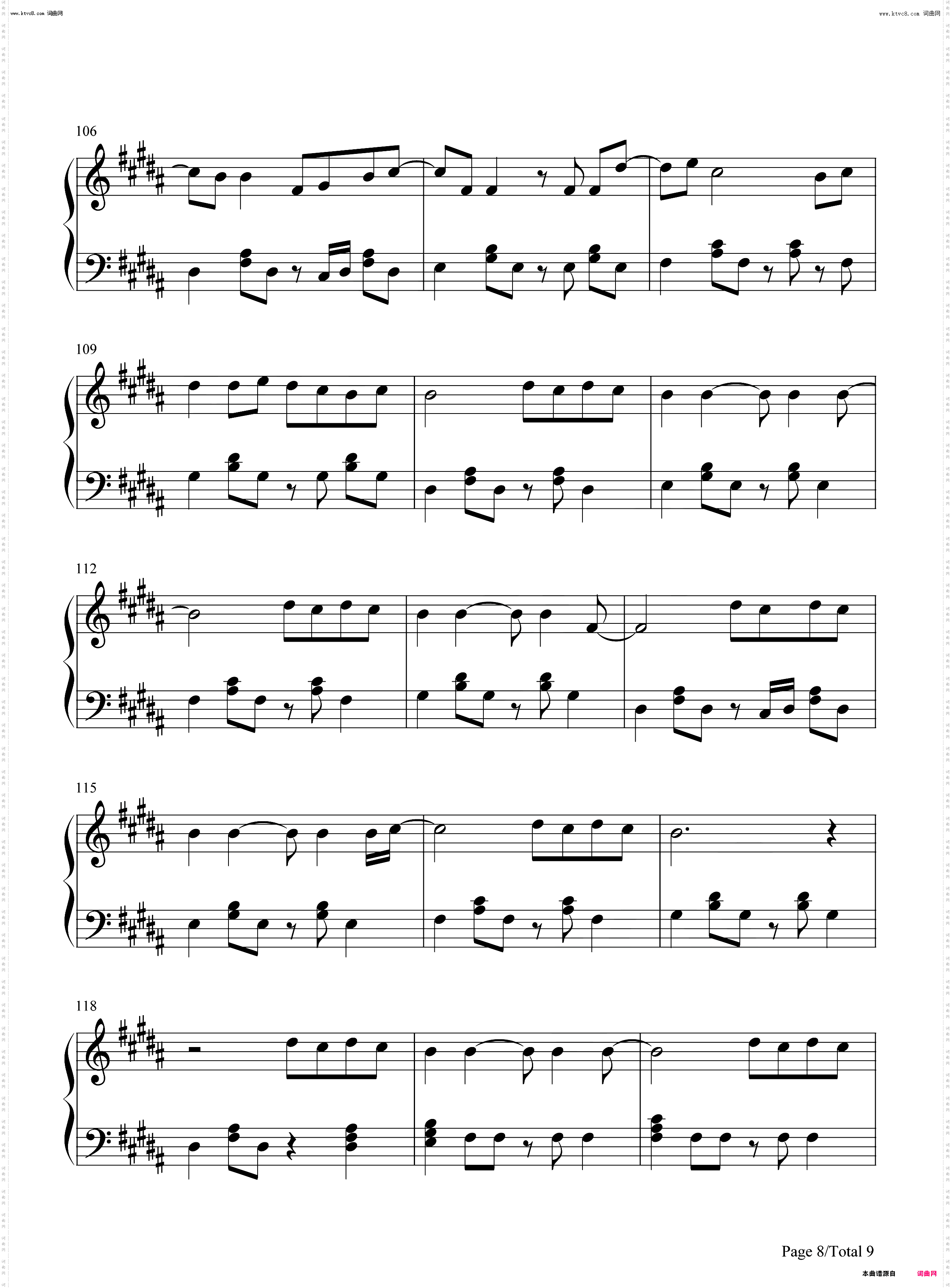 We Are The Light_濑户内海ED钢琴简谱线谱