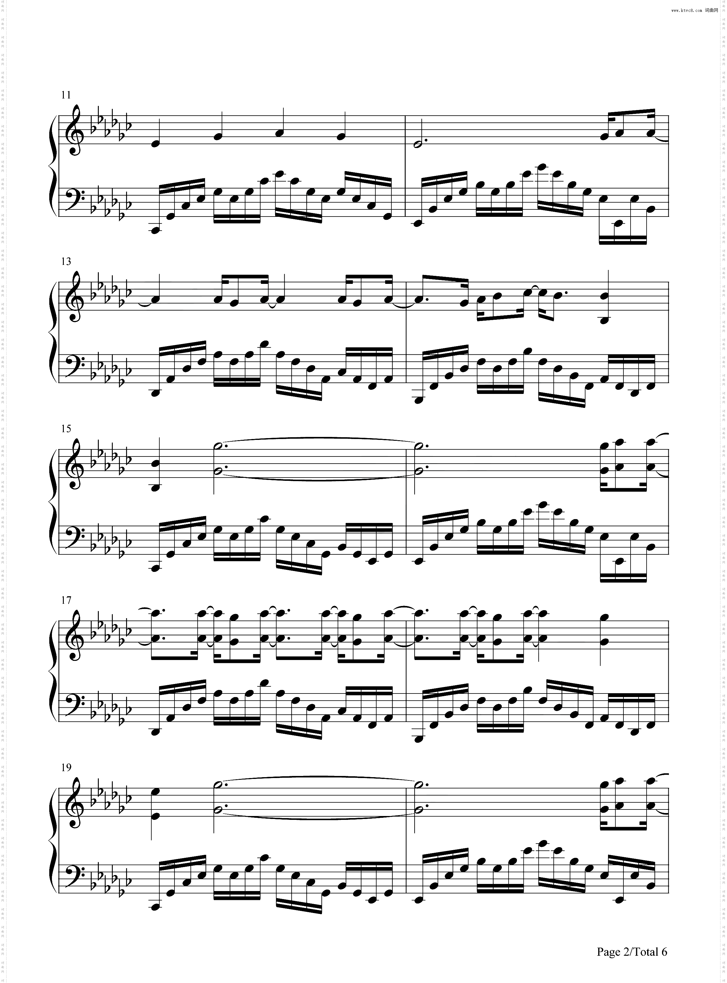 Goodbye_英雄联盟双城之战钢琴简谱线谱