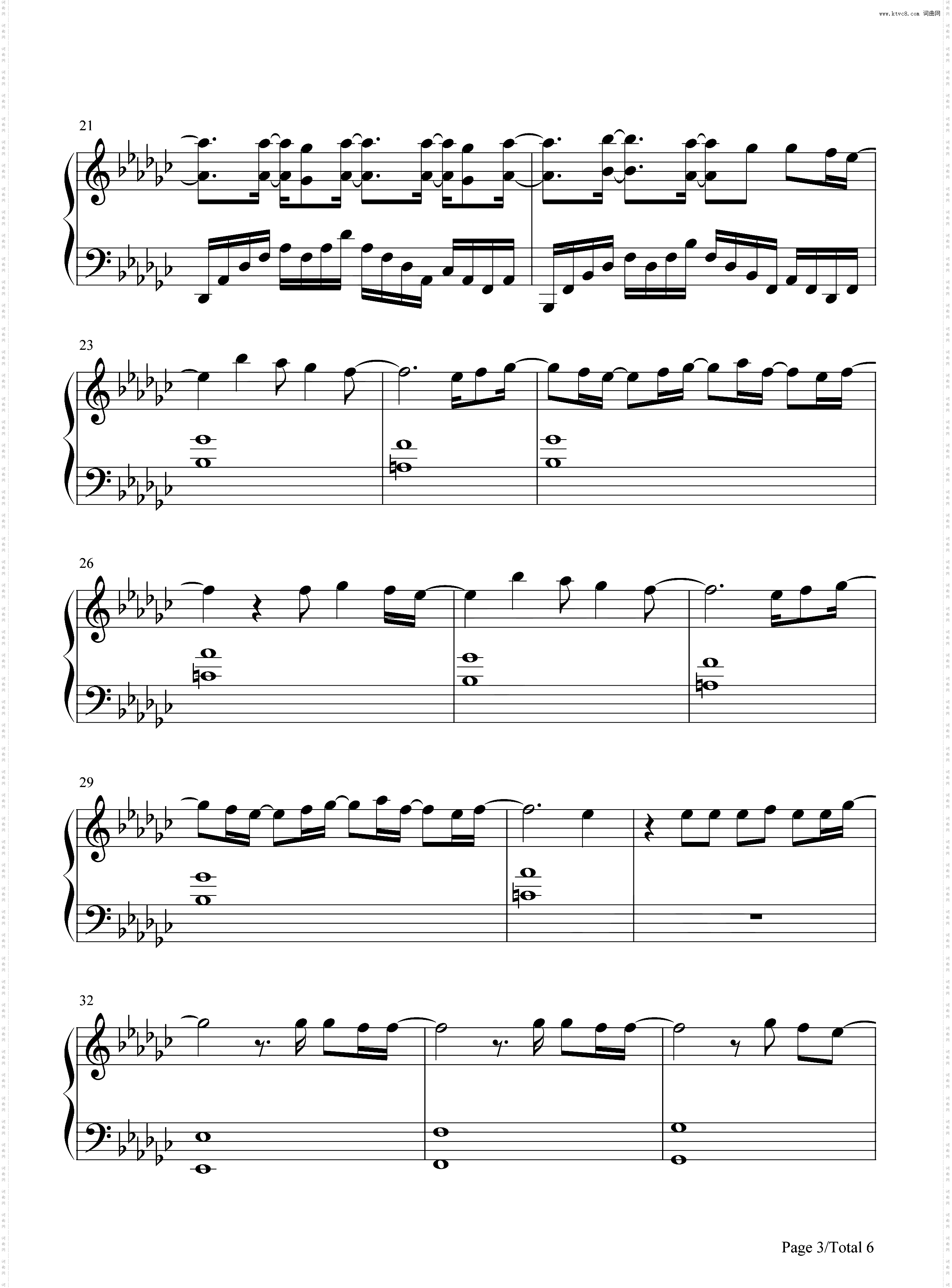 Goodbye_英雄联盟双城之战钢琴简谱线谱