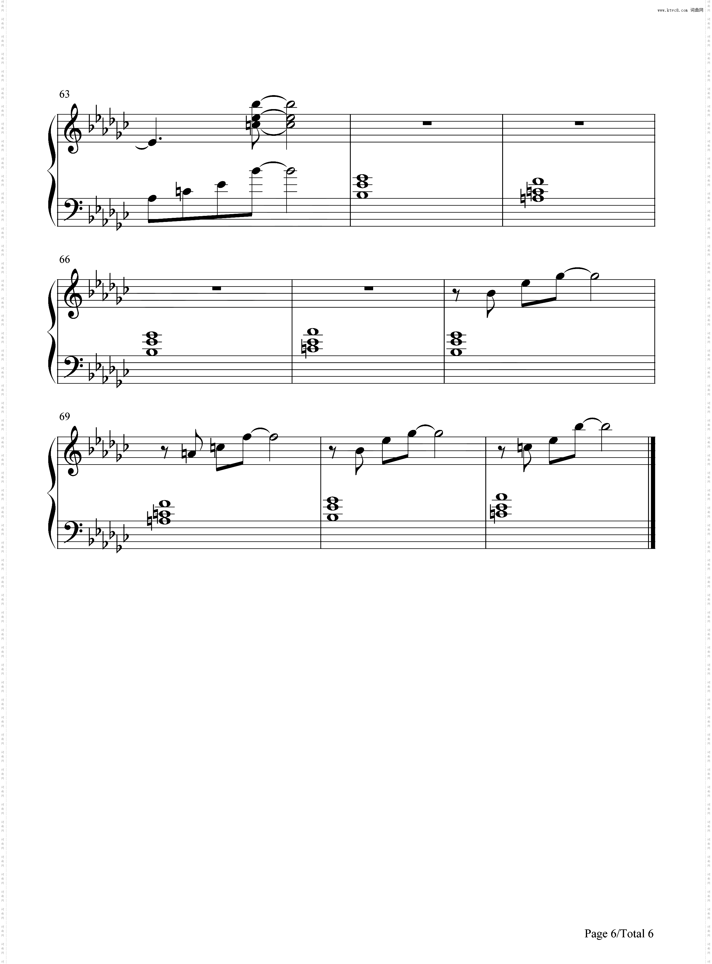 Goodbye_英雄联盟双城之战钢琴简谱线谱