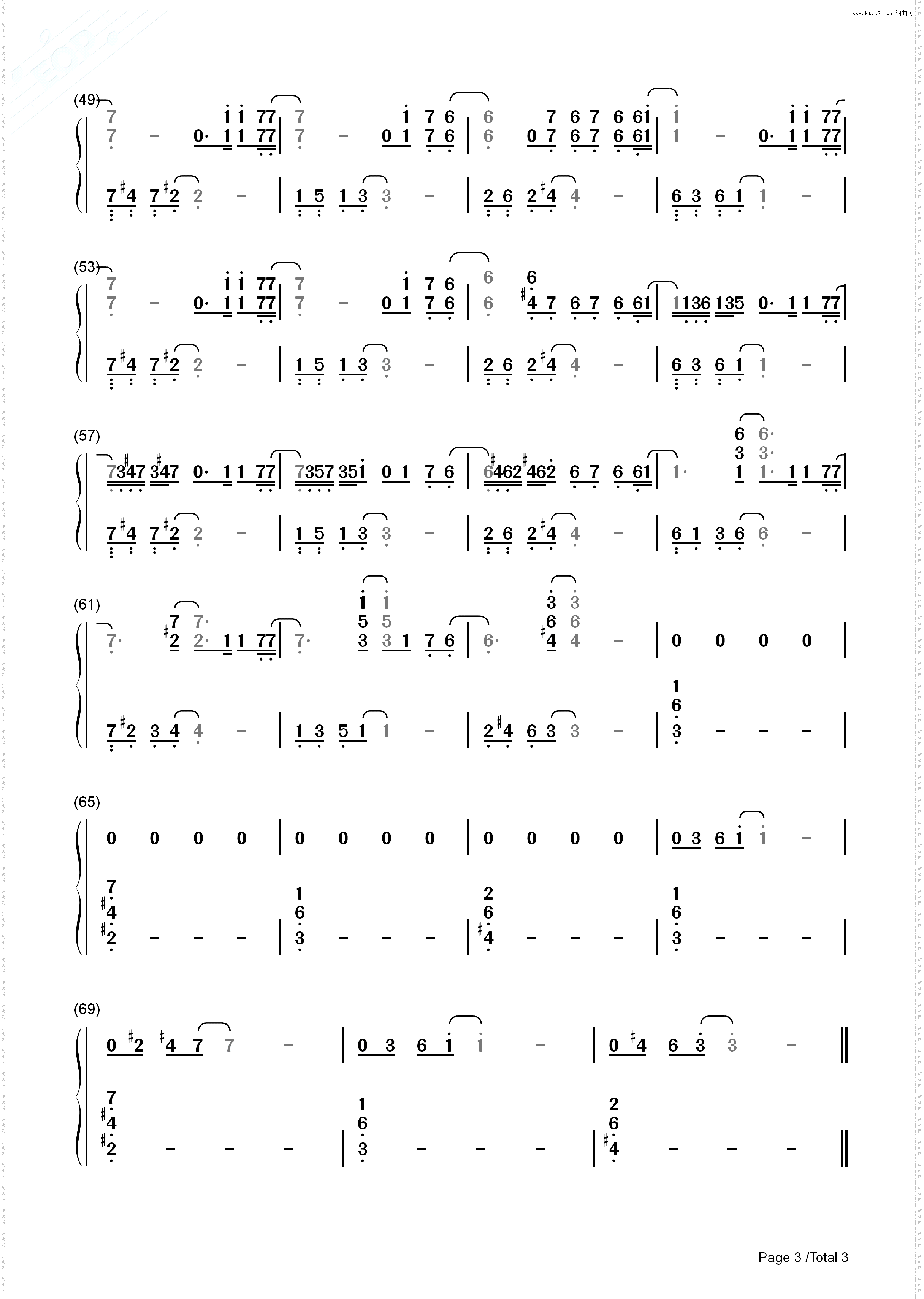 Goodbye_英雄联盟双城之战钢琴简谱线谱