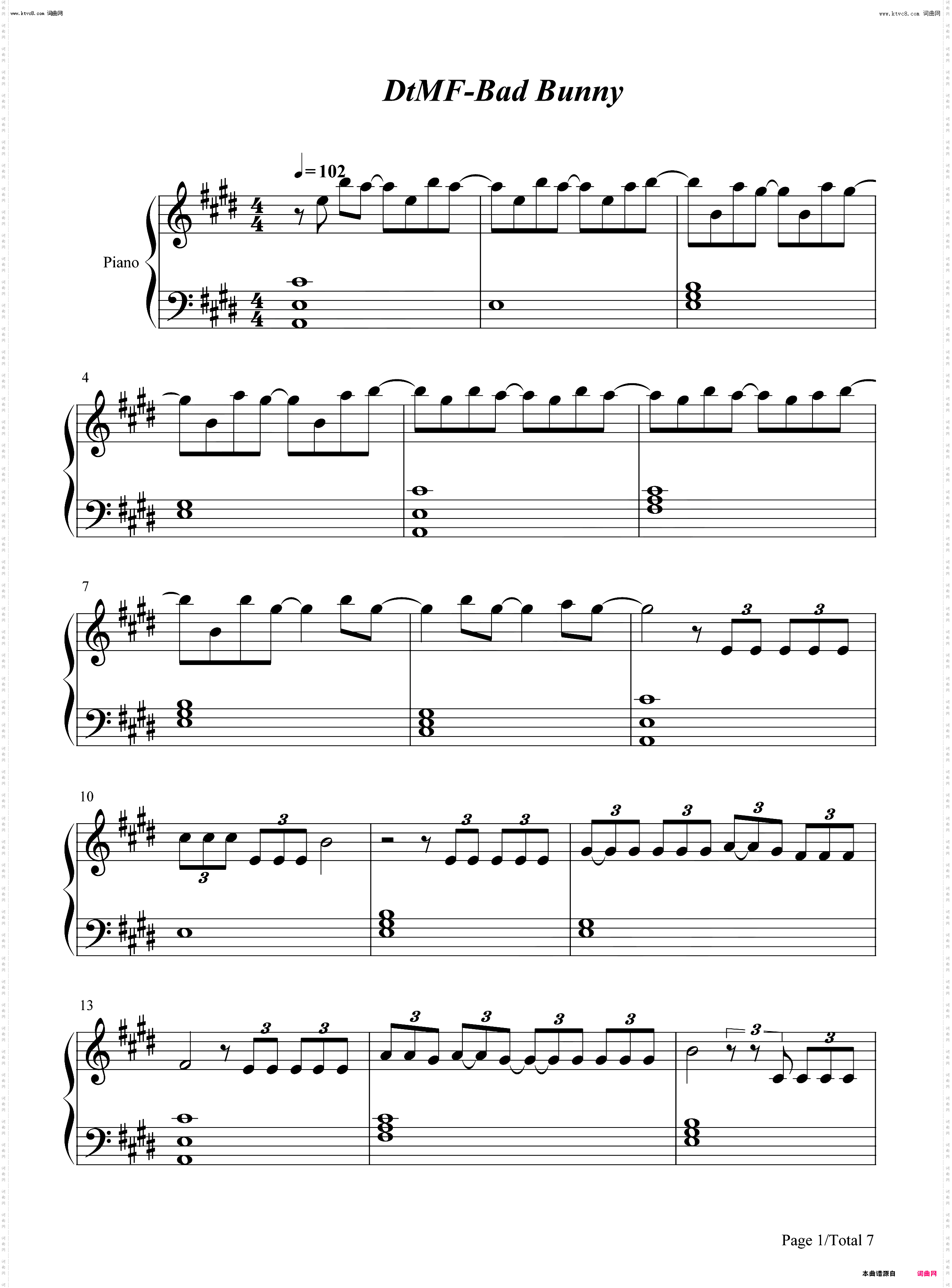 DtMF_钢琴简谱线谱