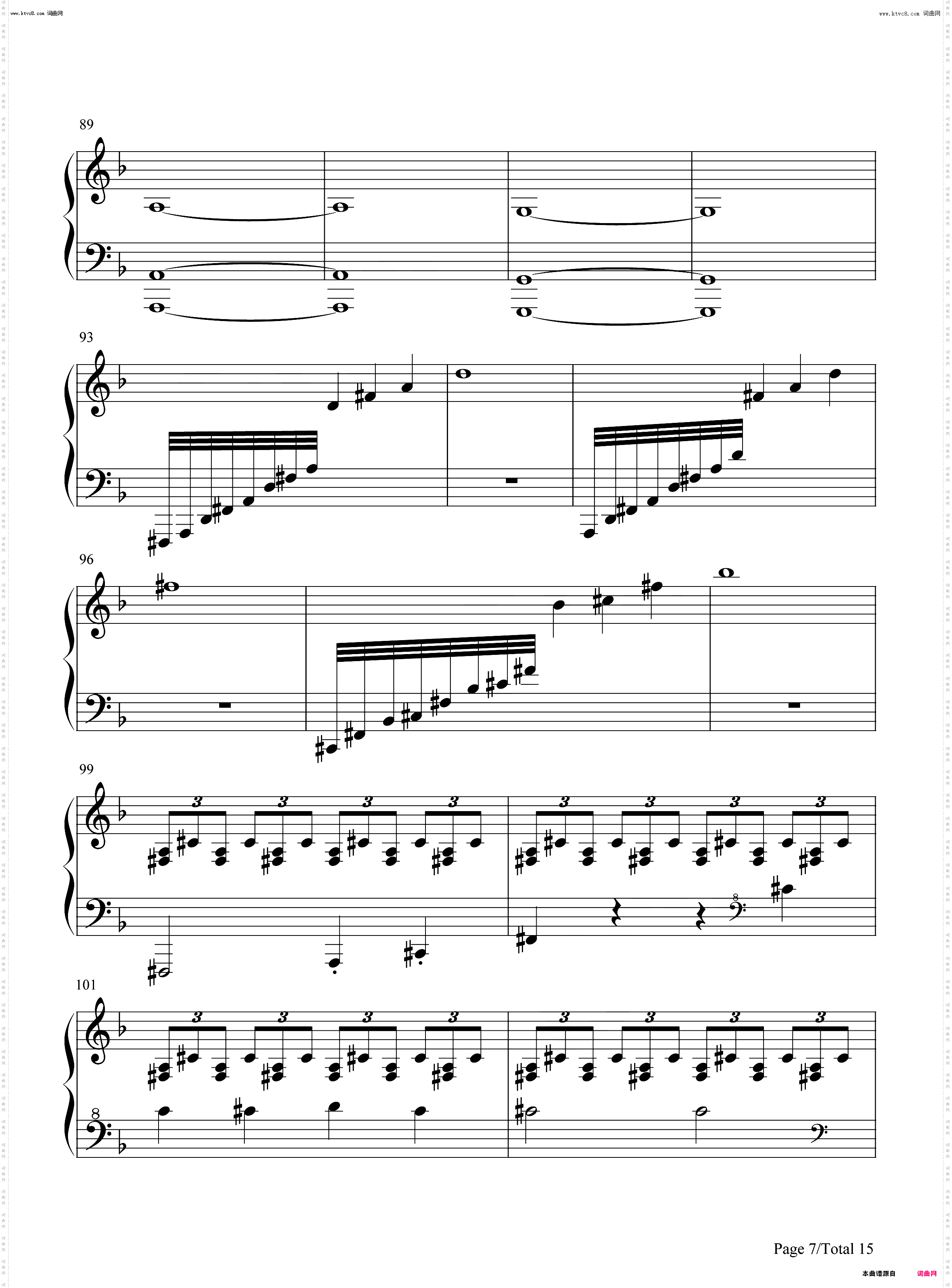 暴风雨-暴风雨奏鸣曲-第一乐章_钢琴简谱线谱