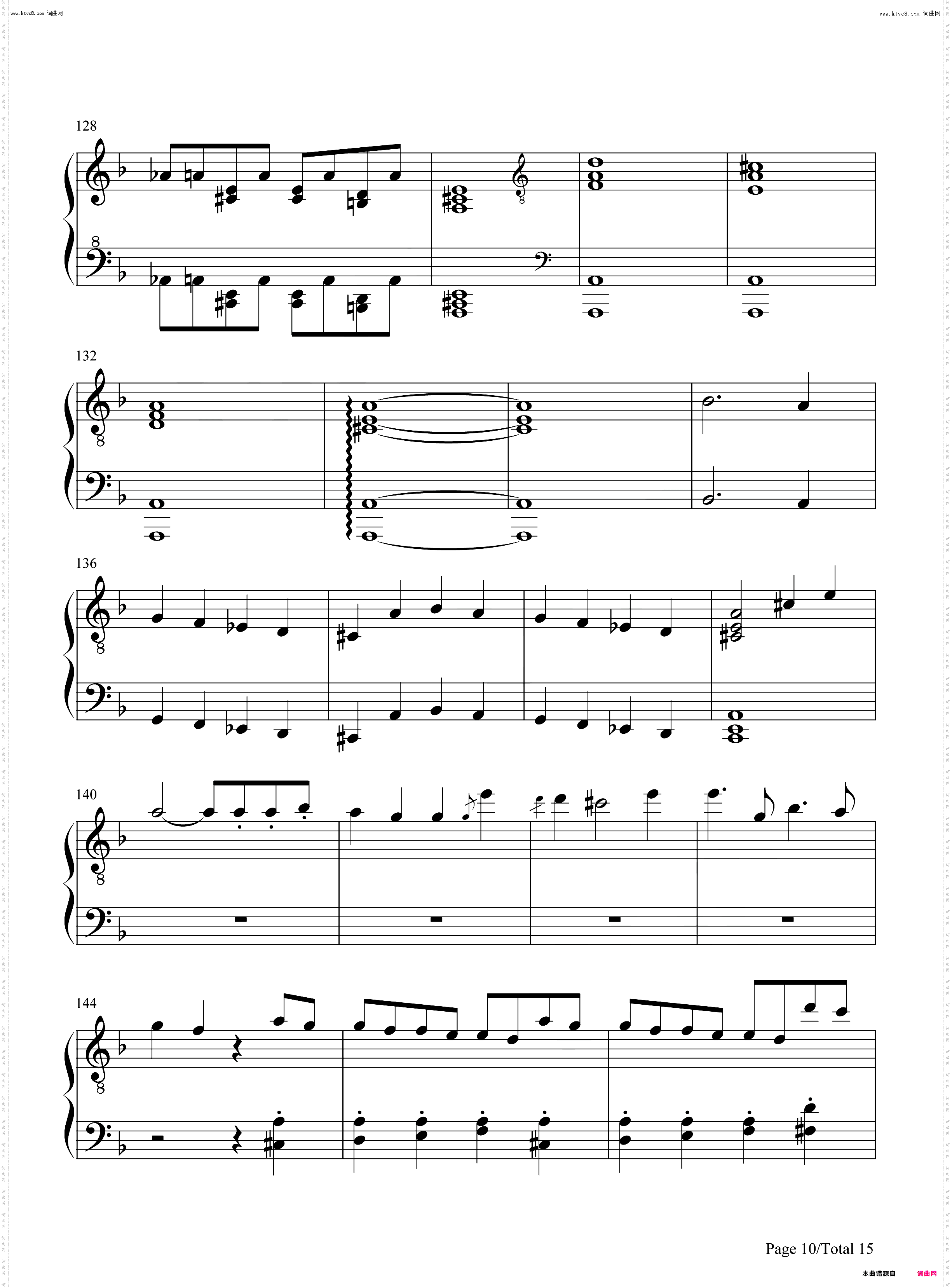 暴风雨-暴风雨奏鸣曲-第一乐章_钢琴简谱线谱