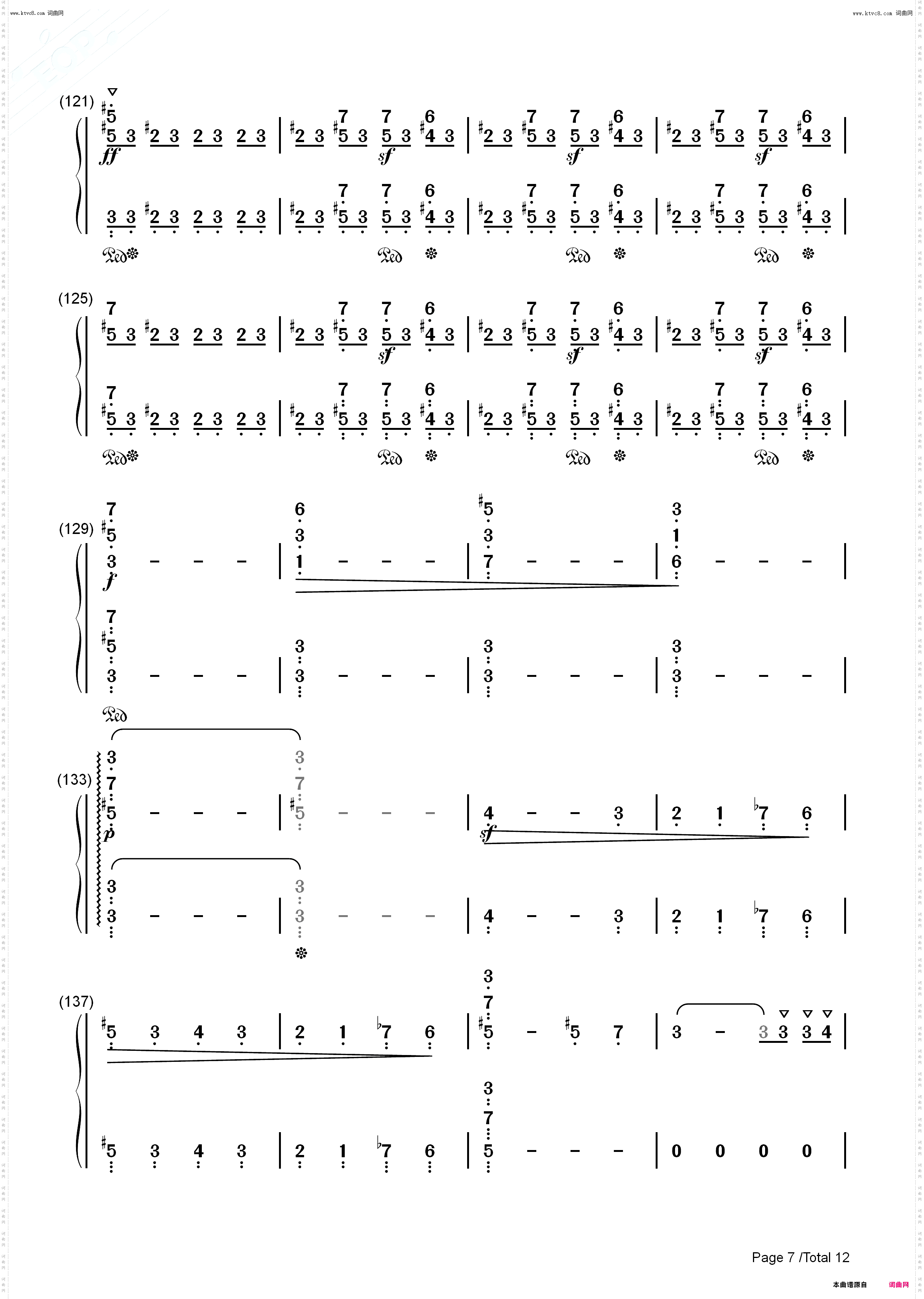 暴风雨-暴风雨奏鸣曲-第一乐章_钢琴简谱线谱