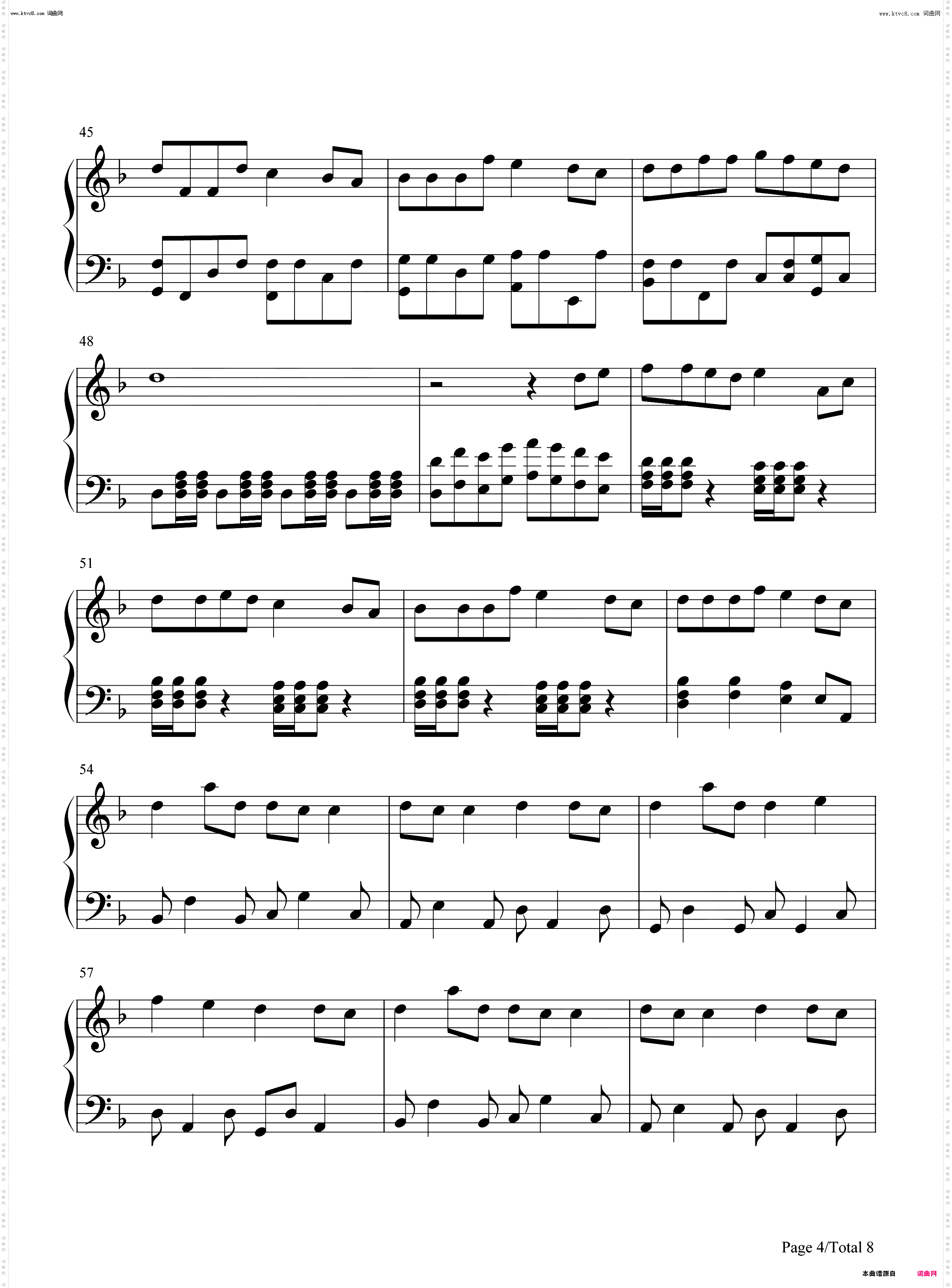 ツバサ-太鼓达人7_钢琴五线谱及简谱