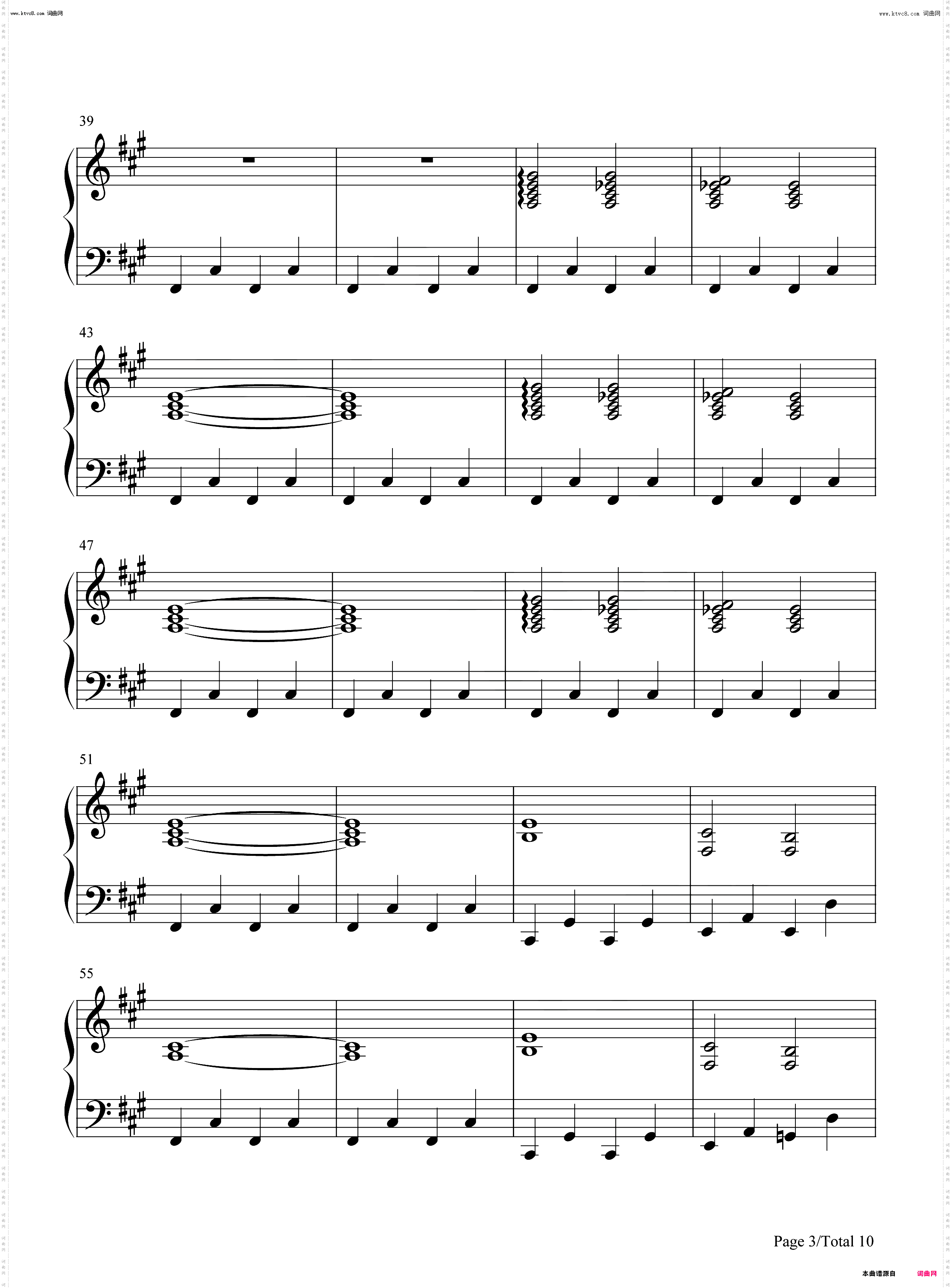 Crown_钢琴五线谱及简谱