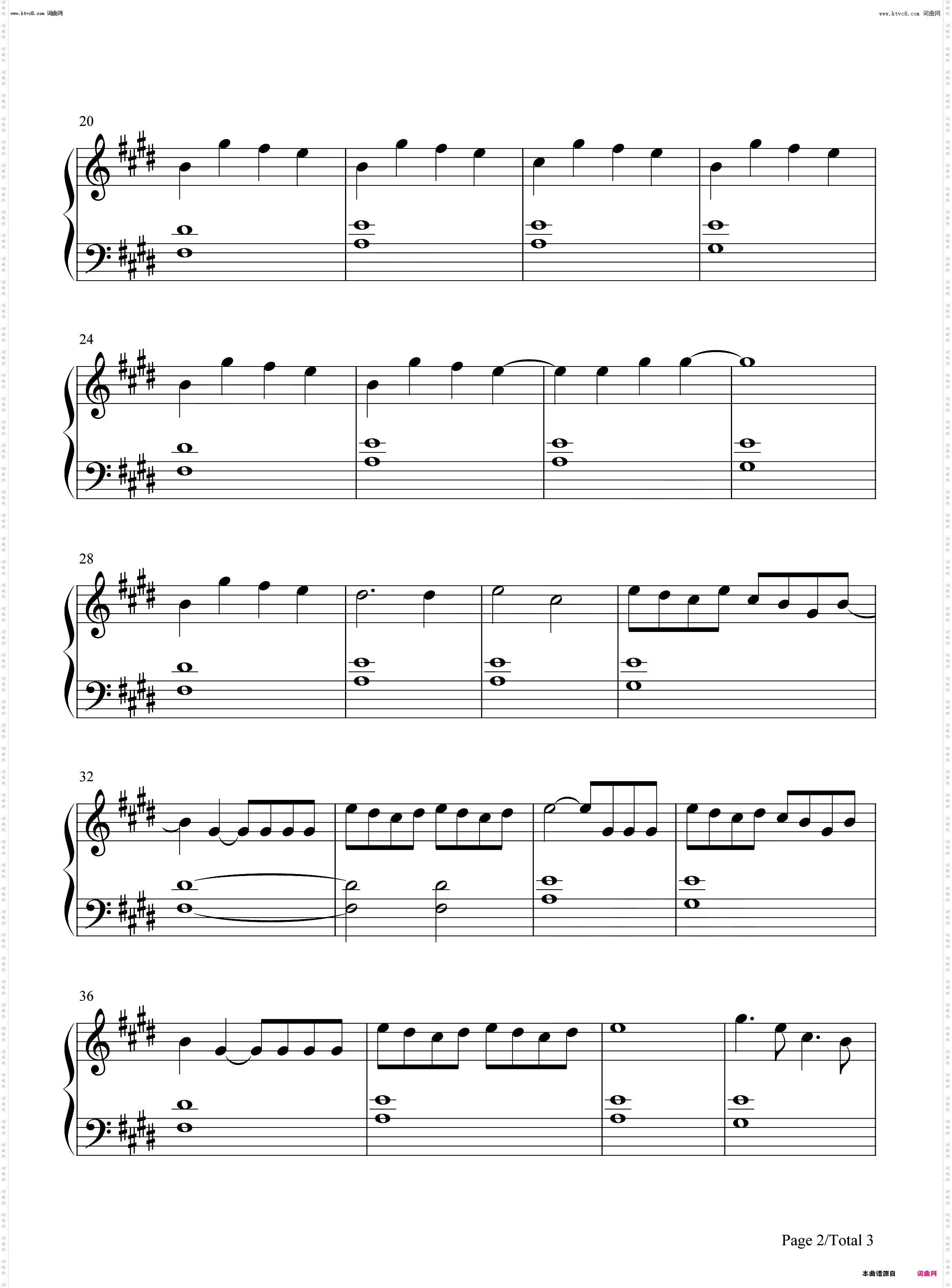 Don't Be Sad_钢琴五线谱及简谱