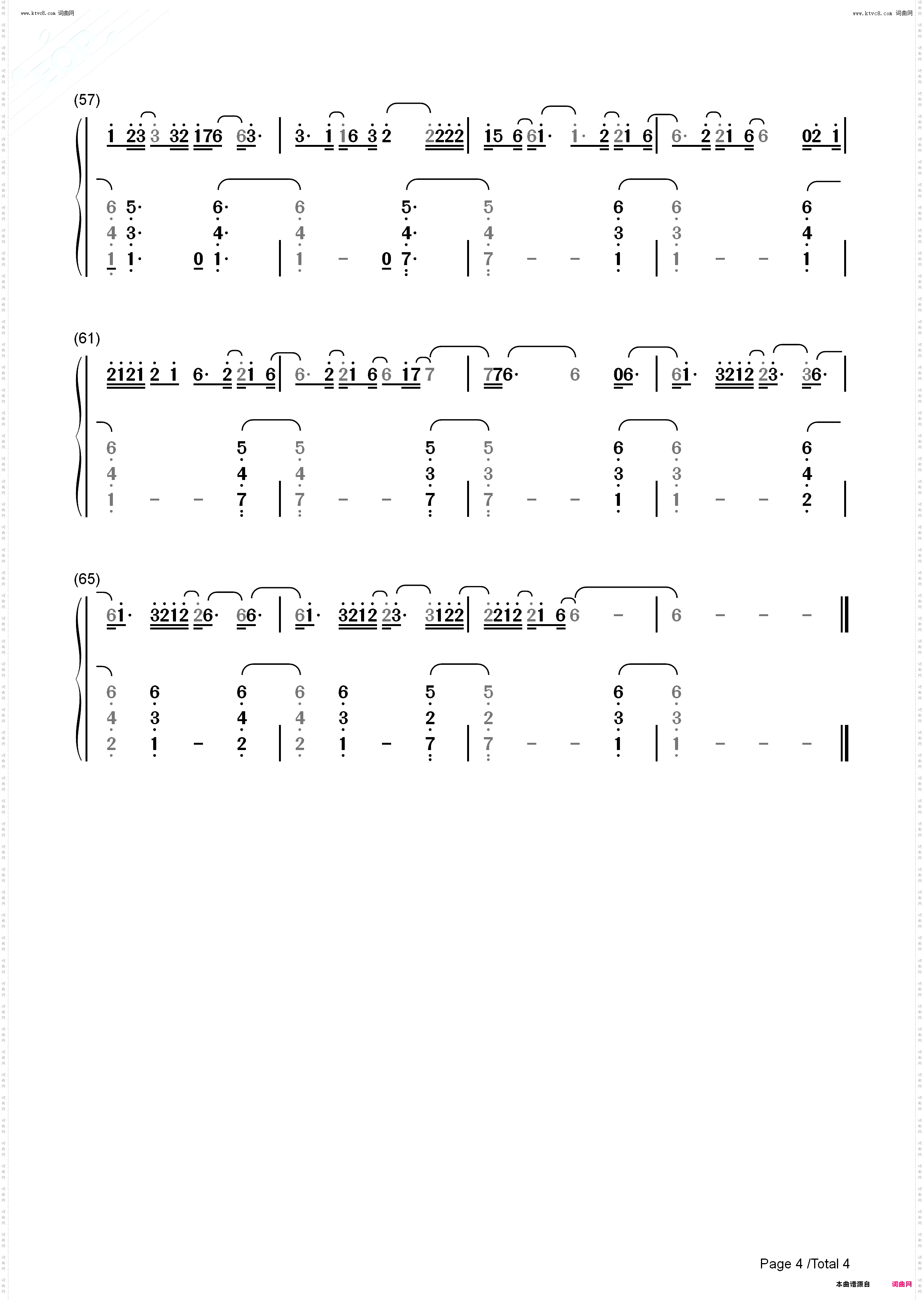 Smoke and Fire_钢琴五线谱及简谱