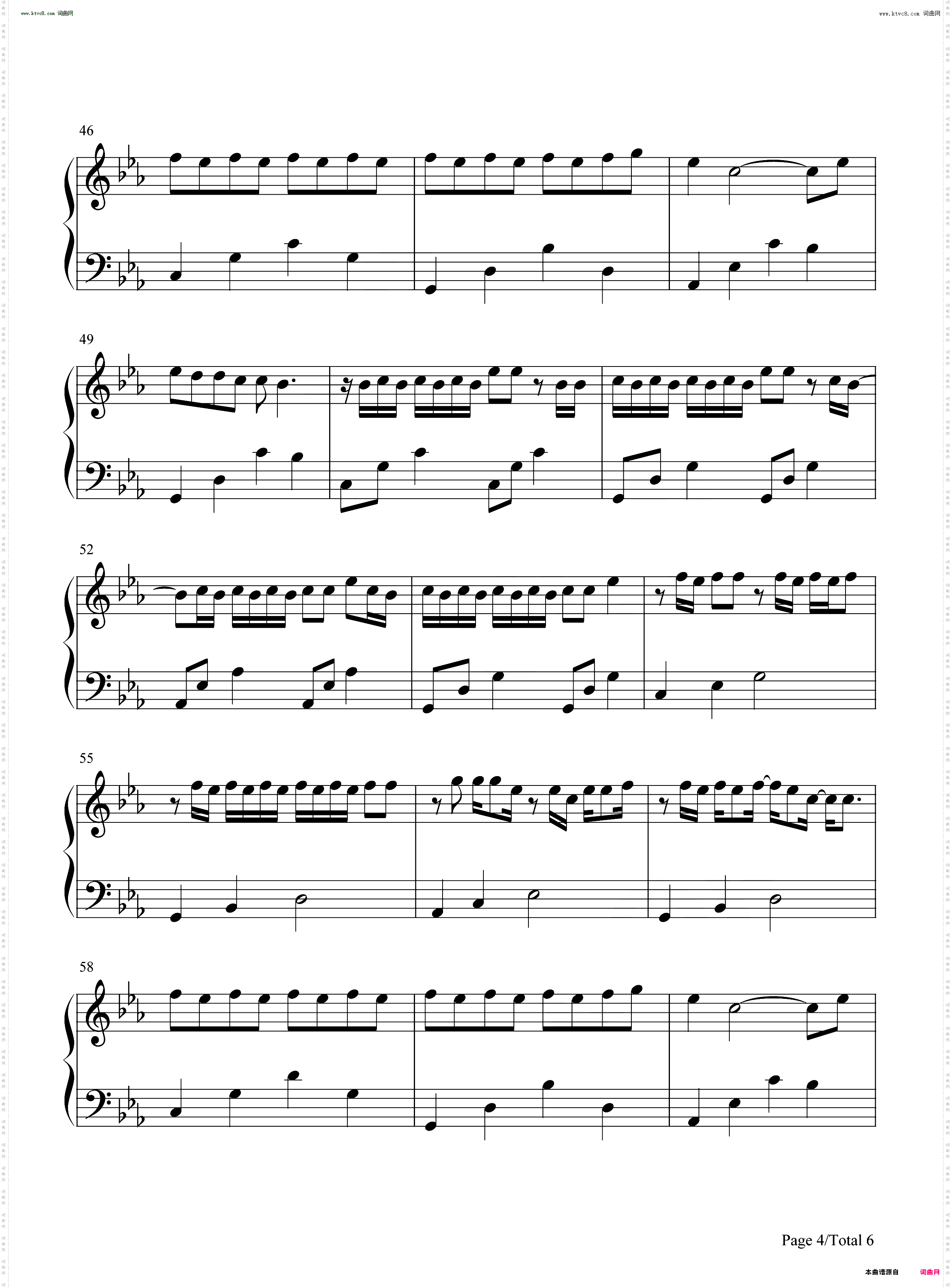 Stupid Pop Song_钢琴五线谱及简谱