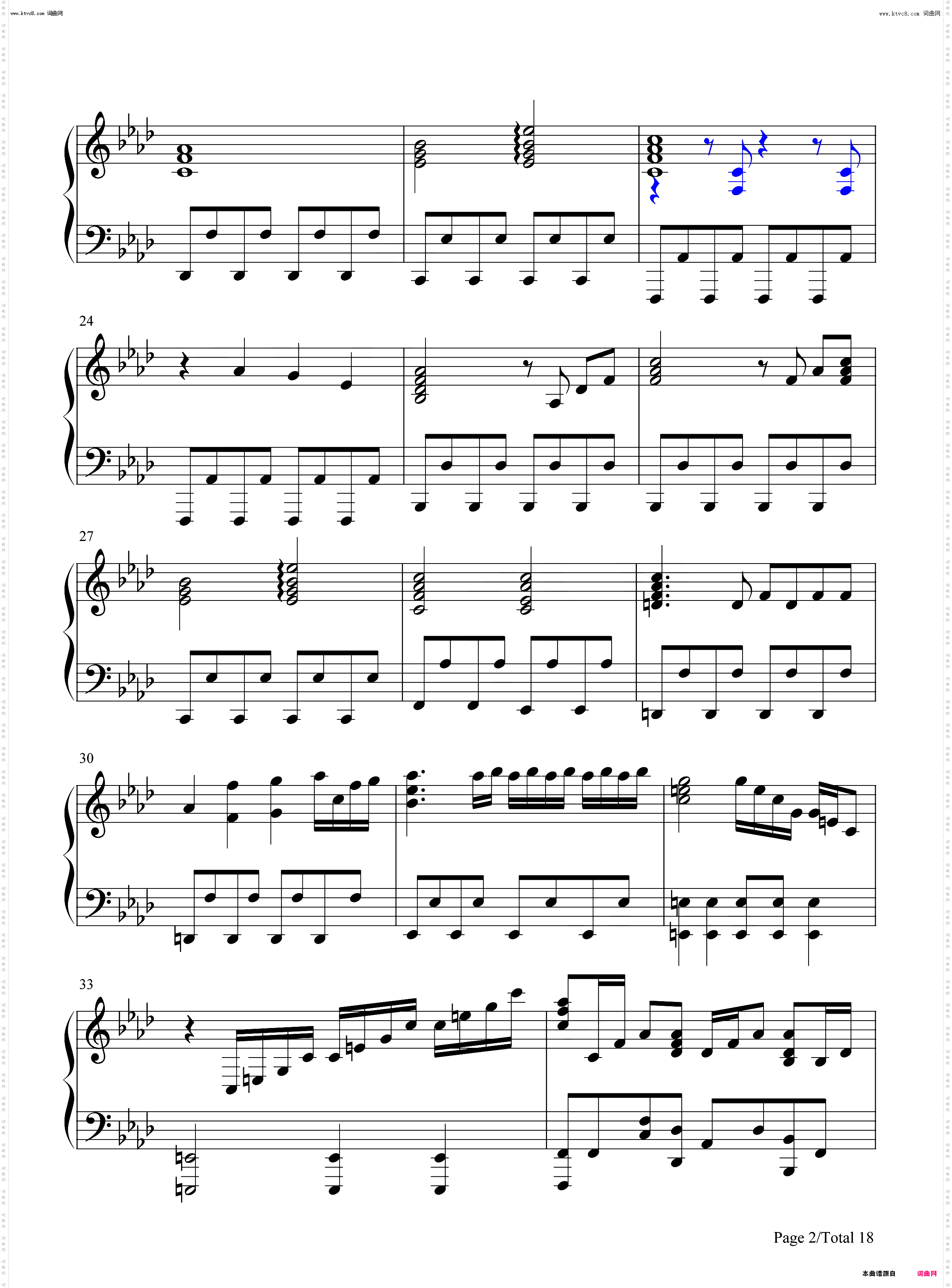 Anima-Deemo-古树旋律_钢琴五线谱及简谱