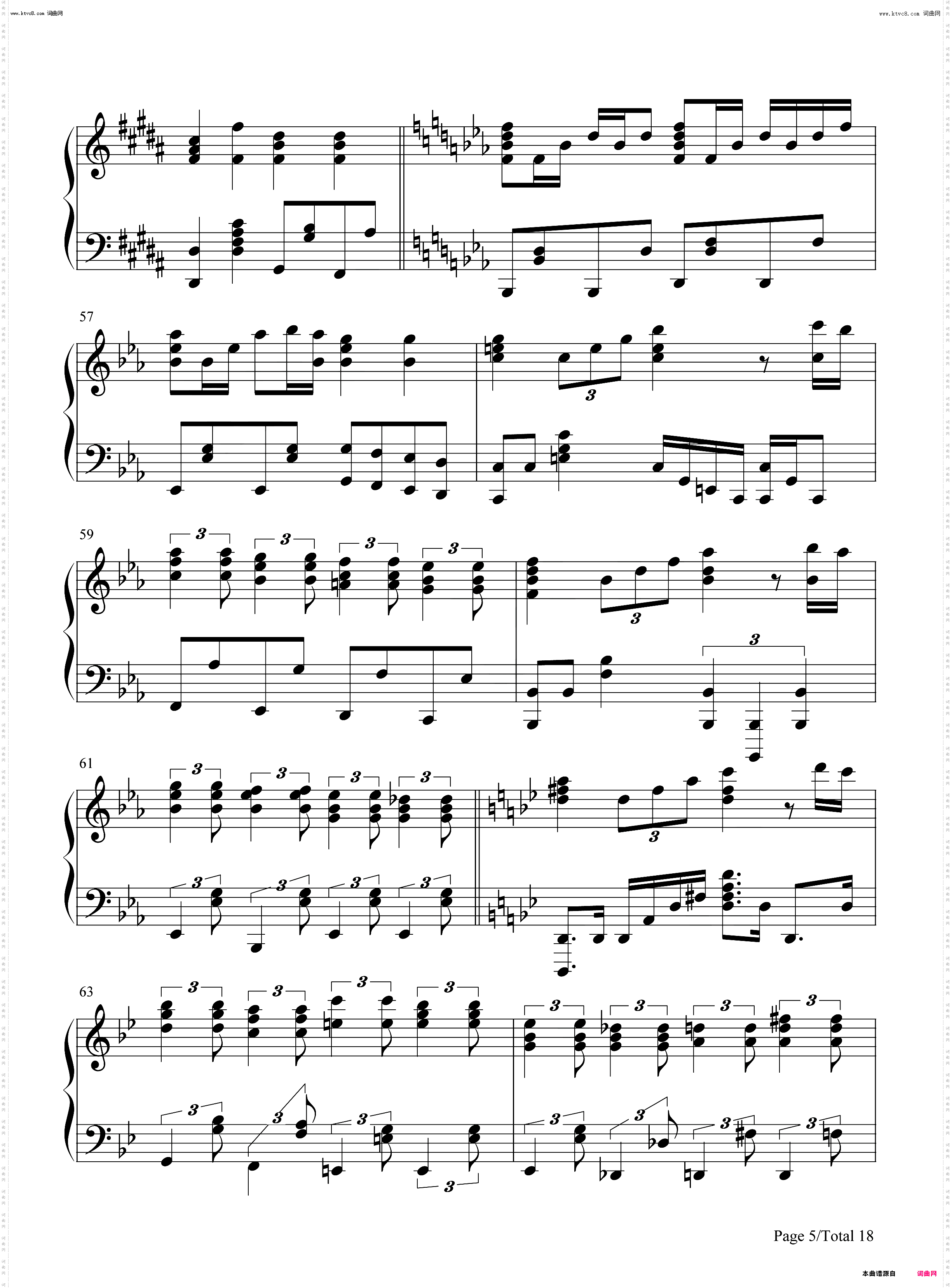 Anima-Deemo-古树旋律_钢琴五线谱及简谱