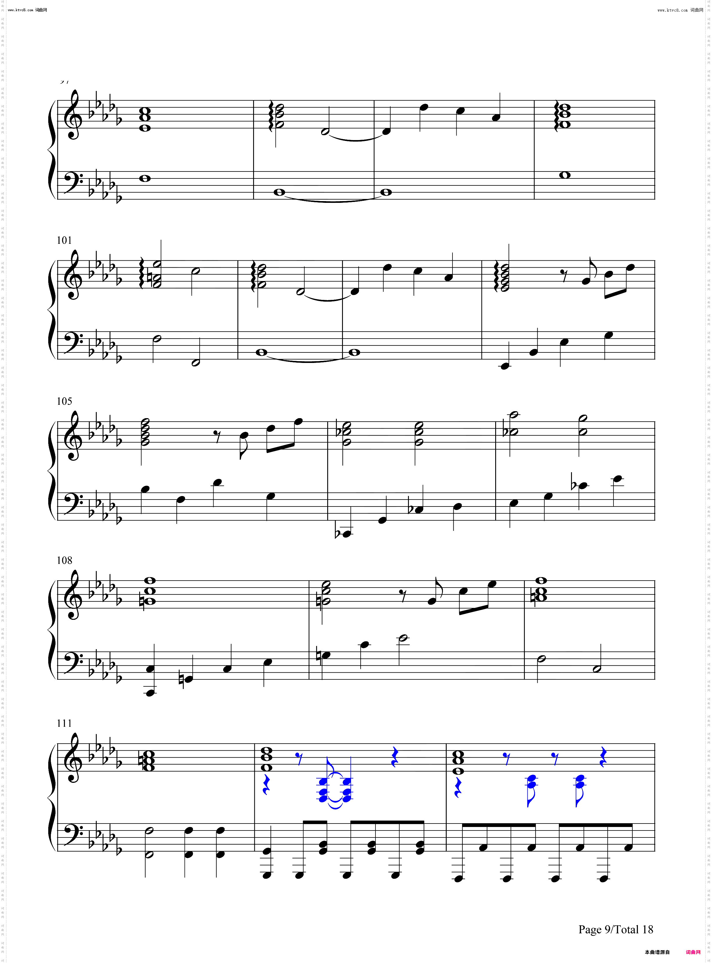 Anima-Deemo-古树旋律_钢琴五线谱及简谱