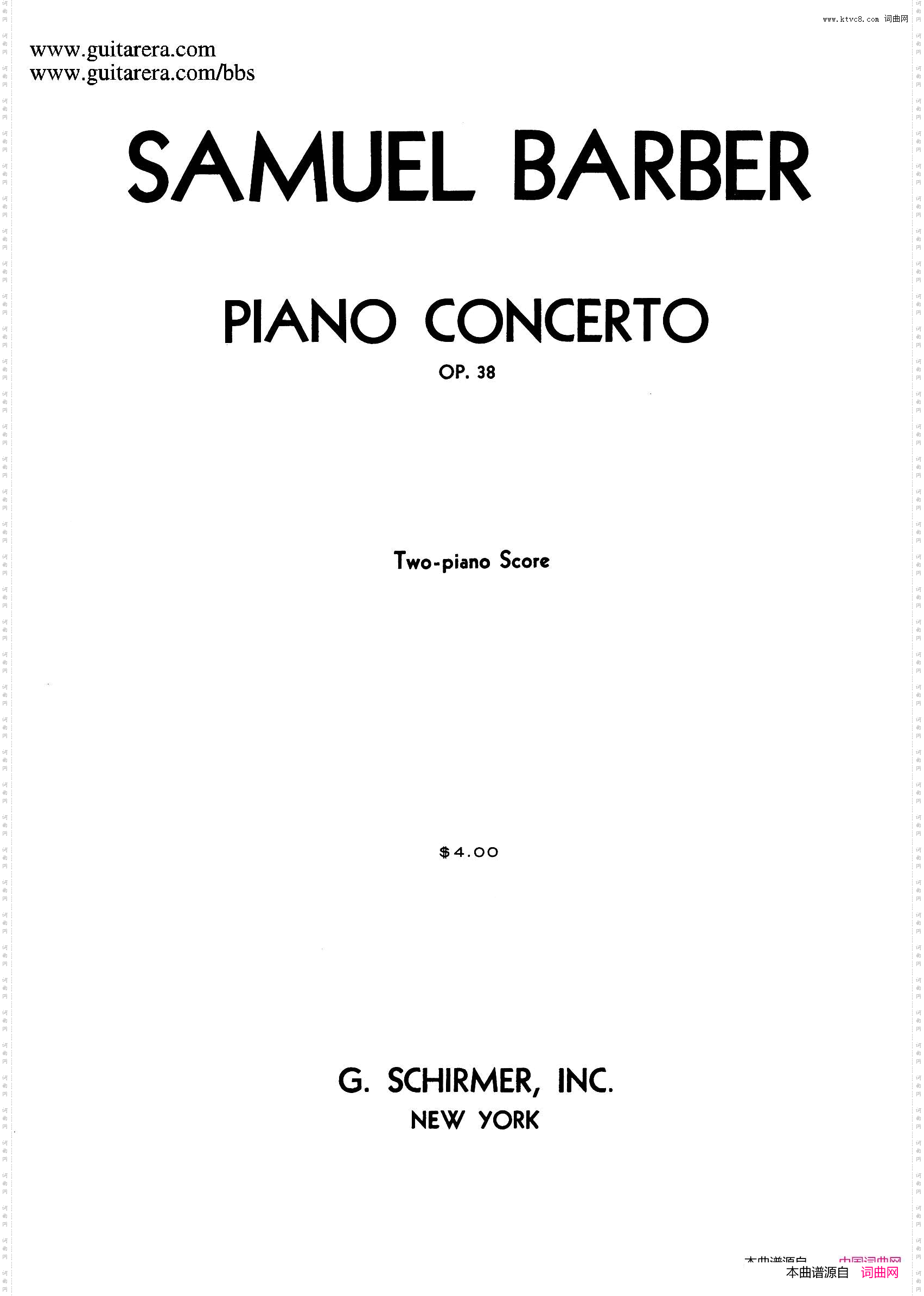 Piano Concerto Op·38钢琴协奏曲·双钢琴·第三乐章