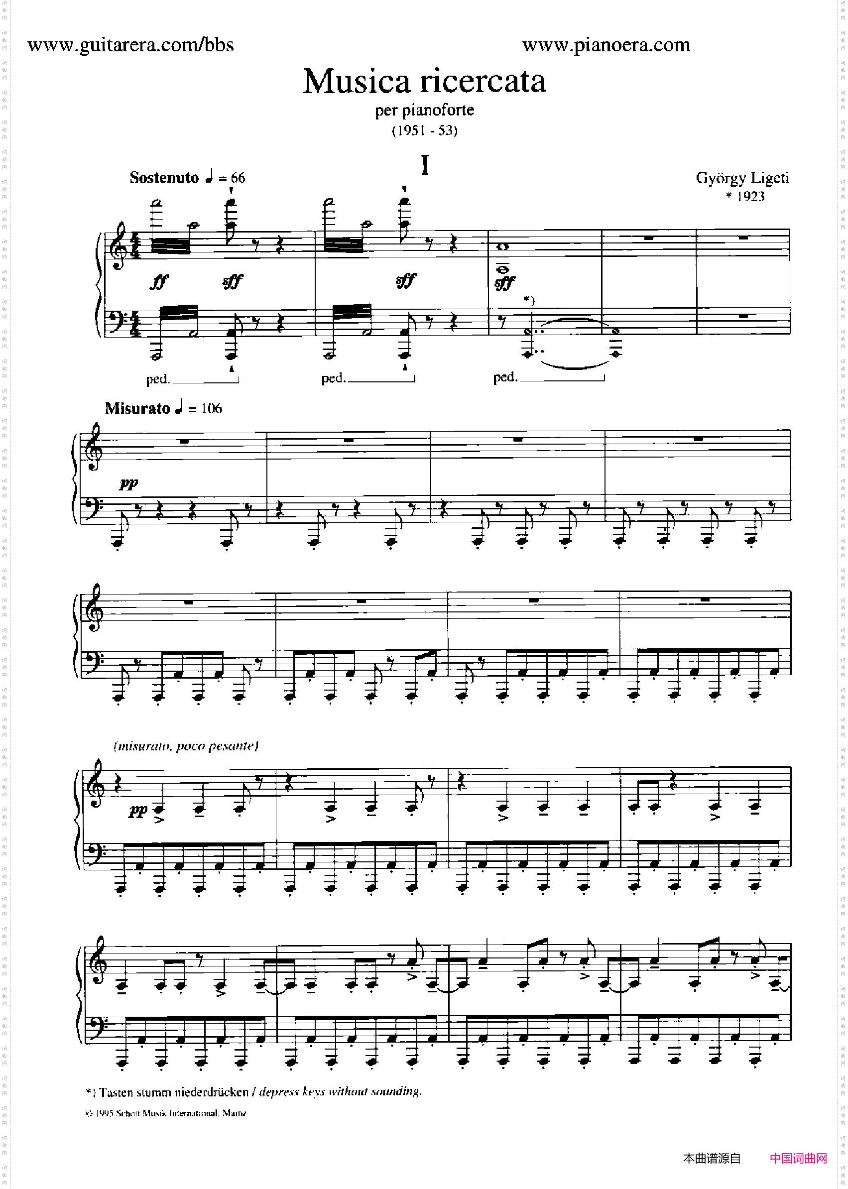 MusicaRicercata_音乐习作·1