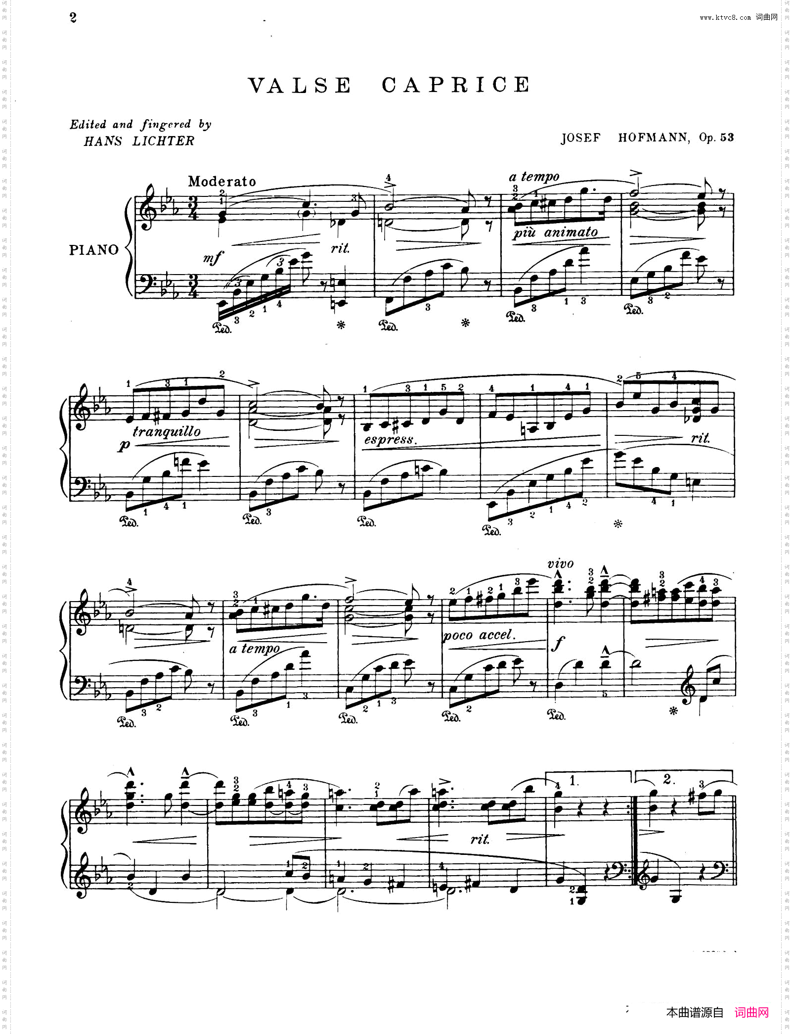 ValseCapriceinE-flatMajorOp·53降E大调随想圆舞曲