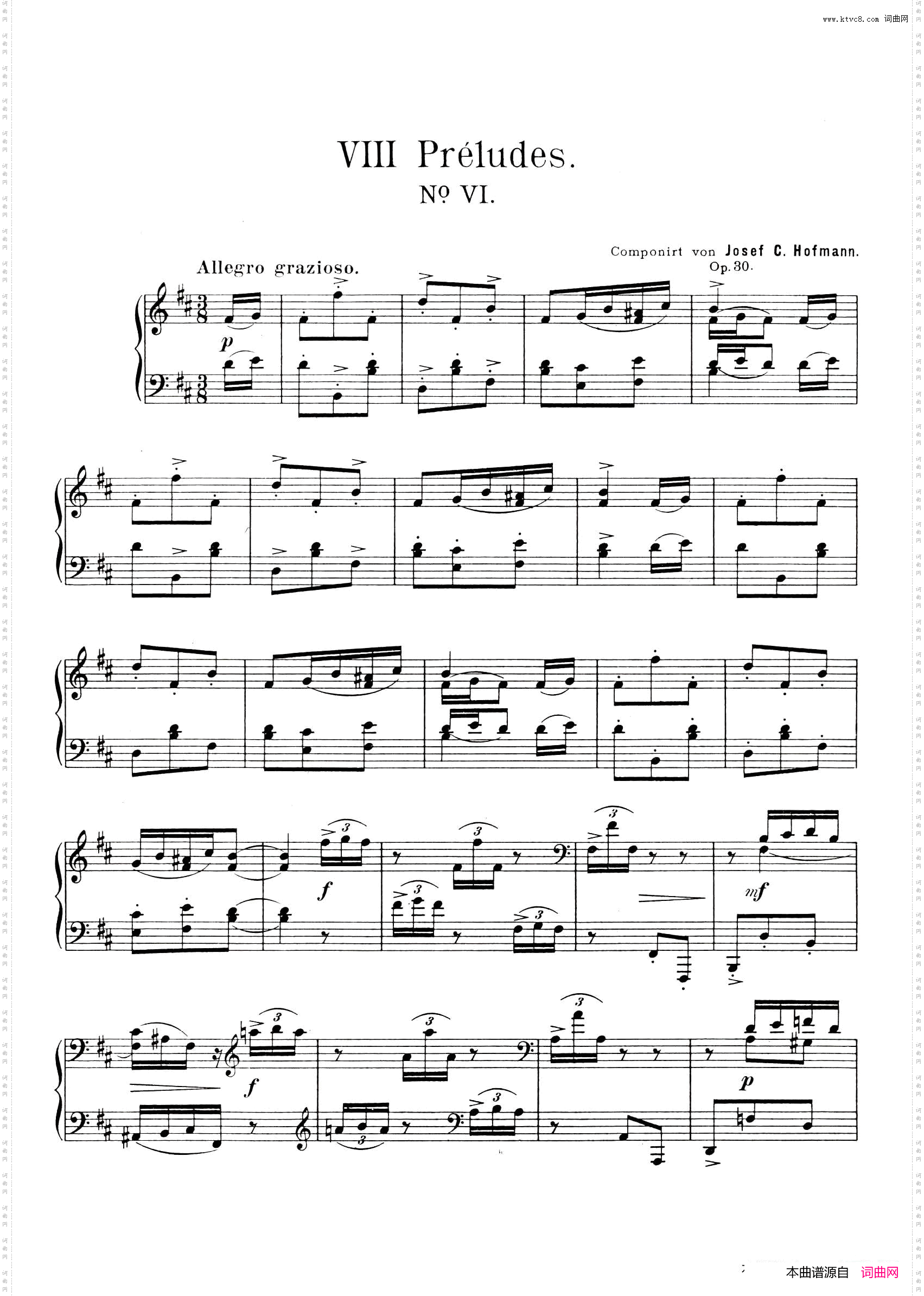 EightPreludesOp·308首前奏曲6·b小调