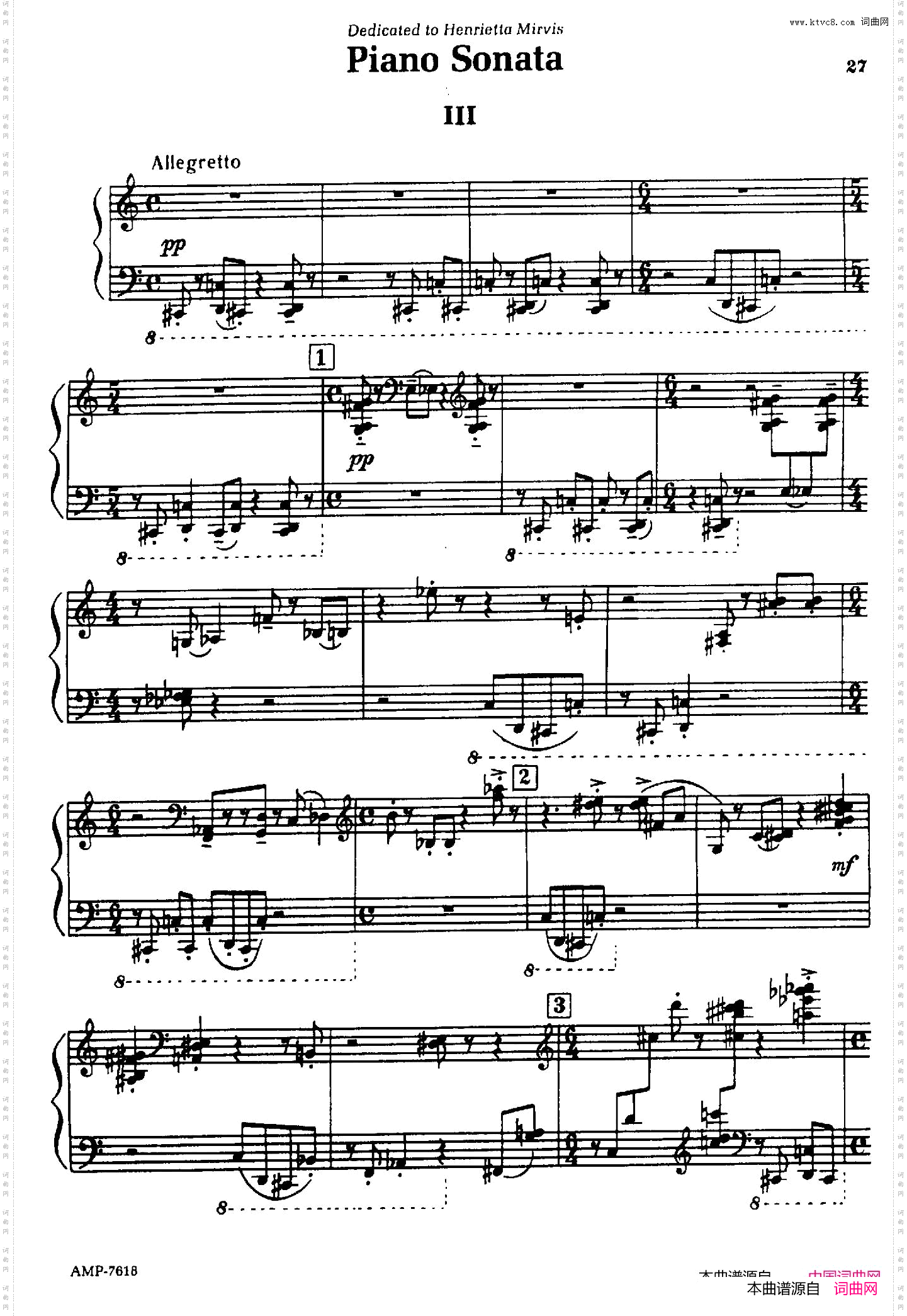 PianoSonata钢琴奏鸣曲·第三乐章_Piano Sonata钢琴奏鸣曲· 第三乐章