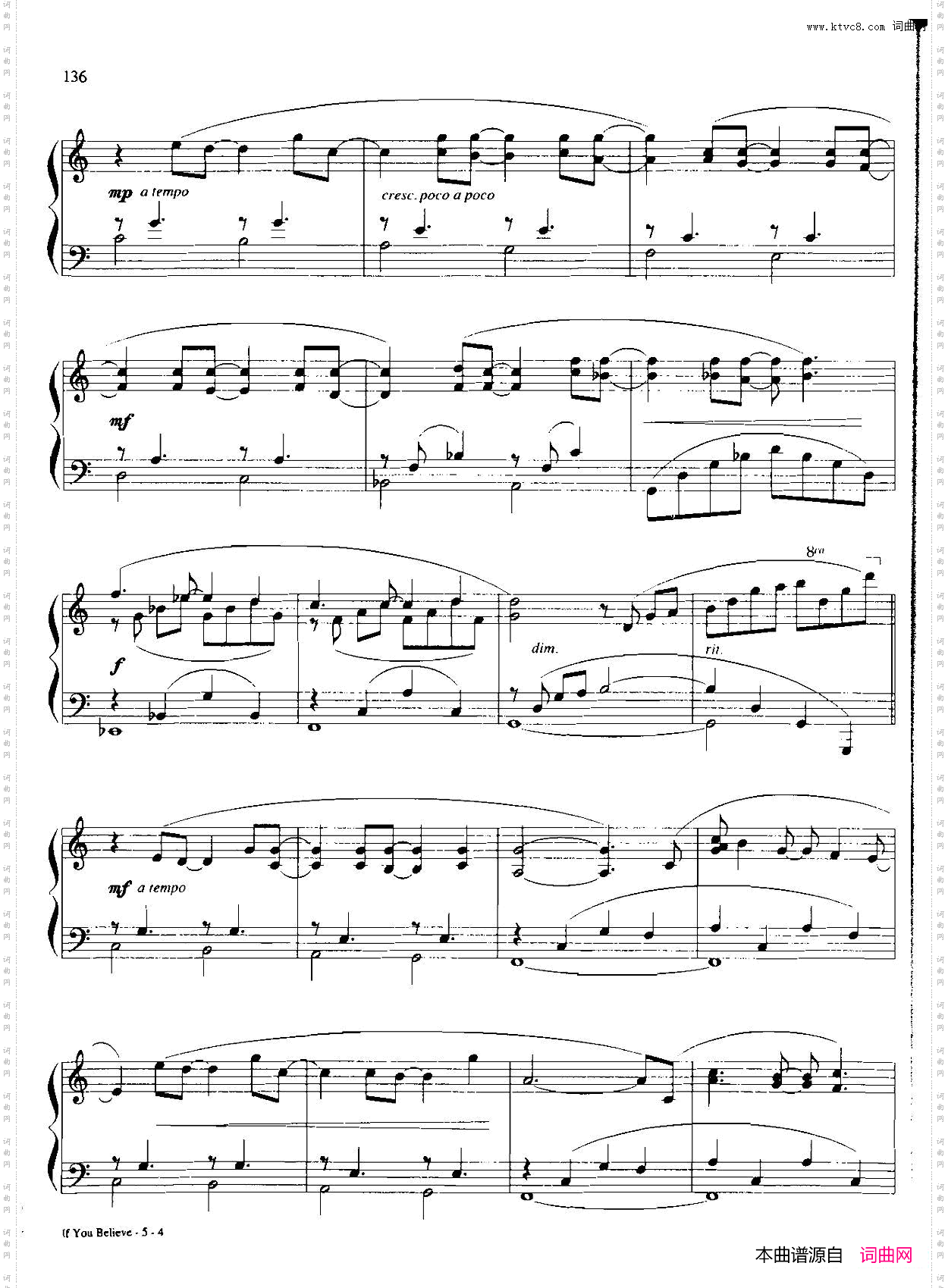 IFYOUBelieve_Dan Coates 流行情调钢琴谱集