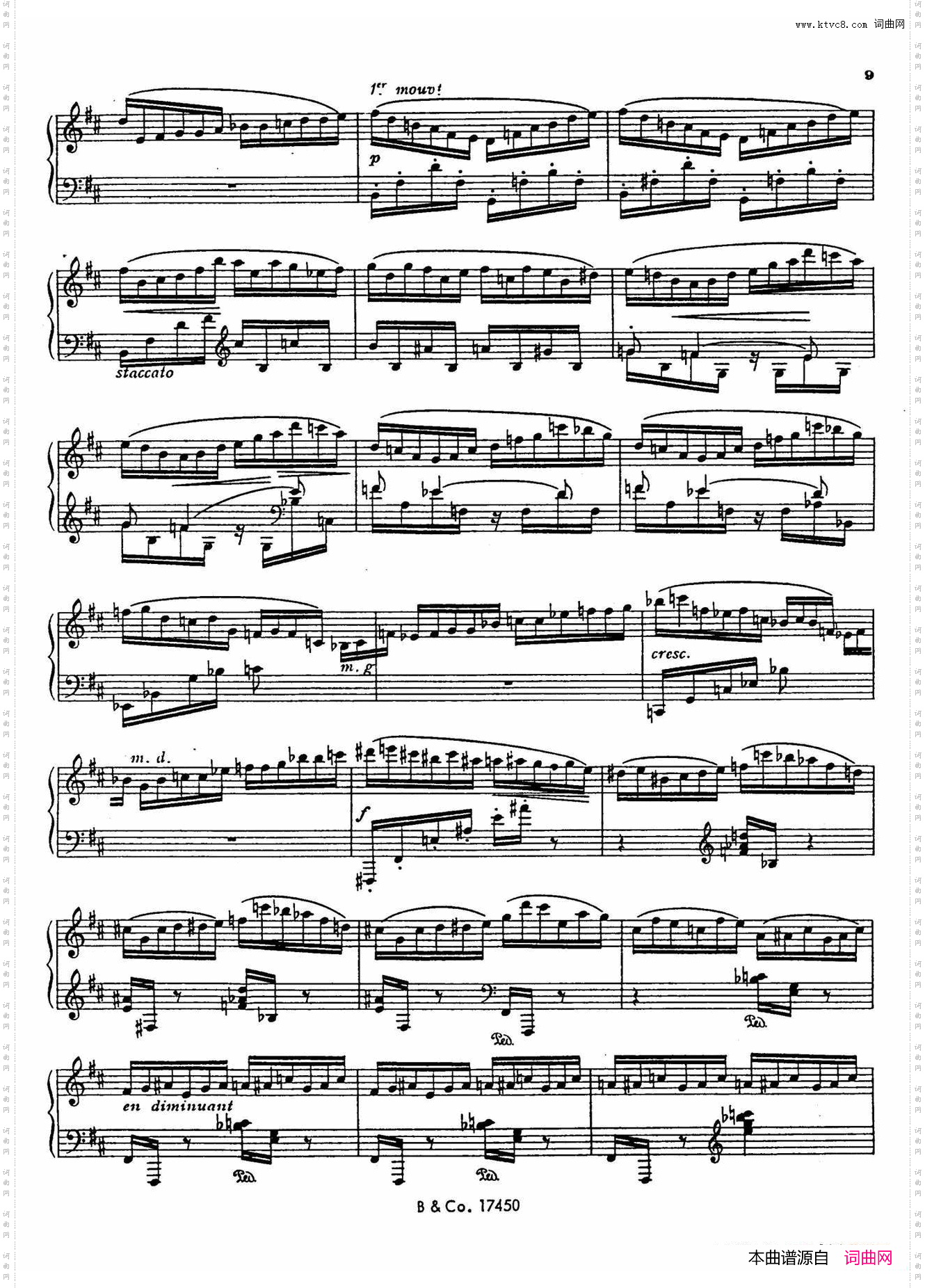 Premiere Etude de Concert Op·65第一号音乐会练习曲