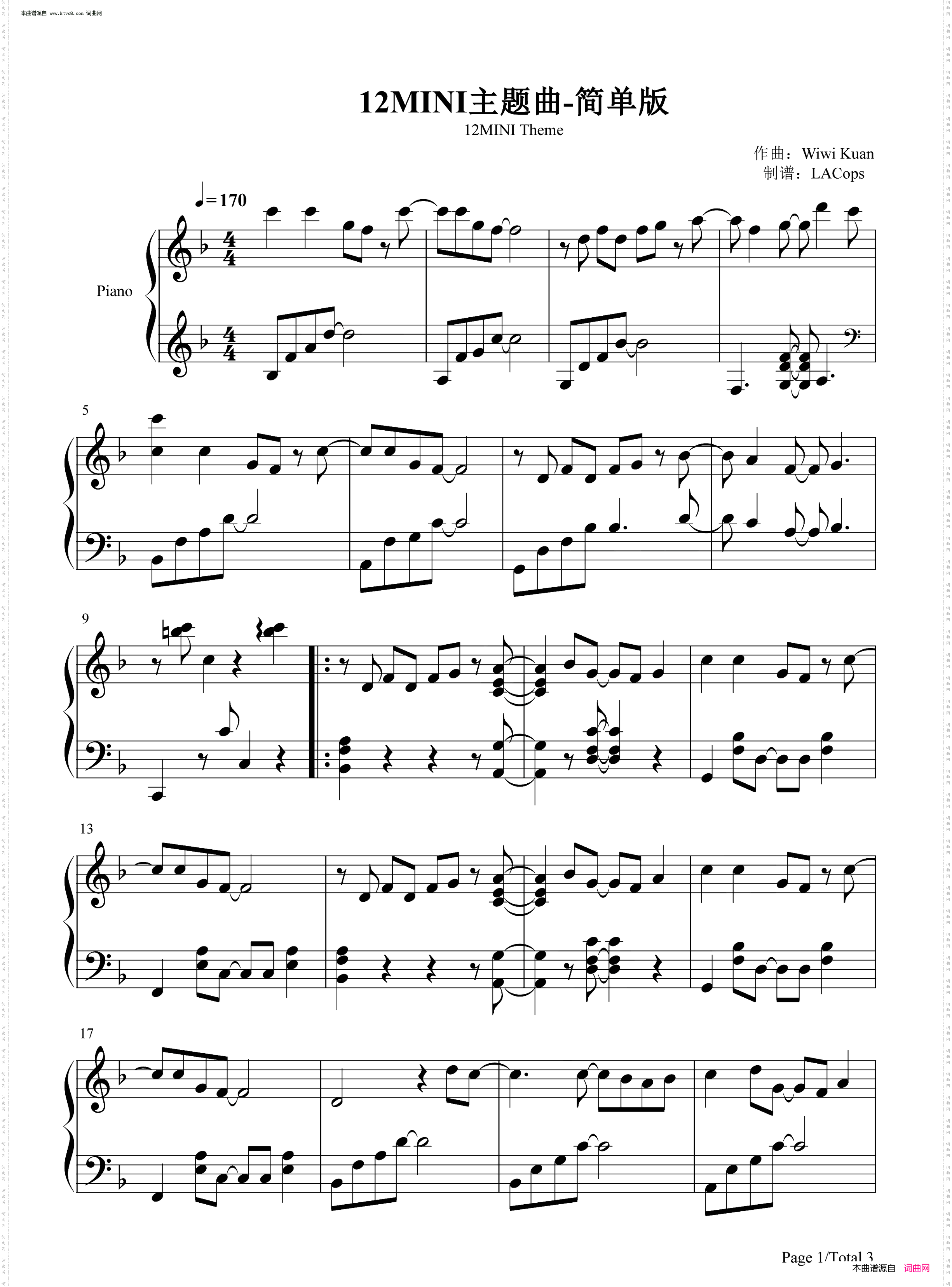 12MINI主题曲_简单版