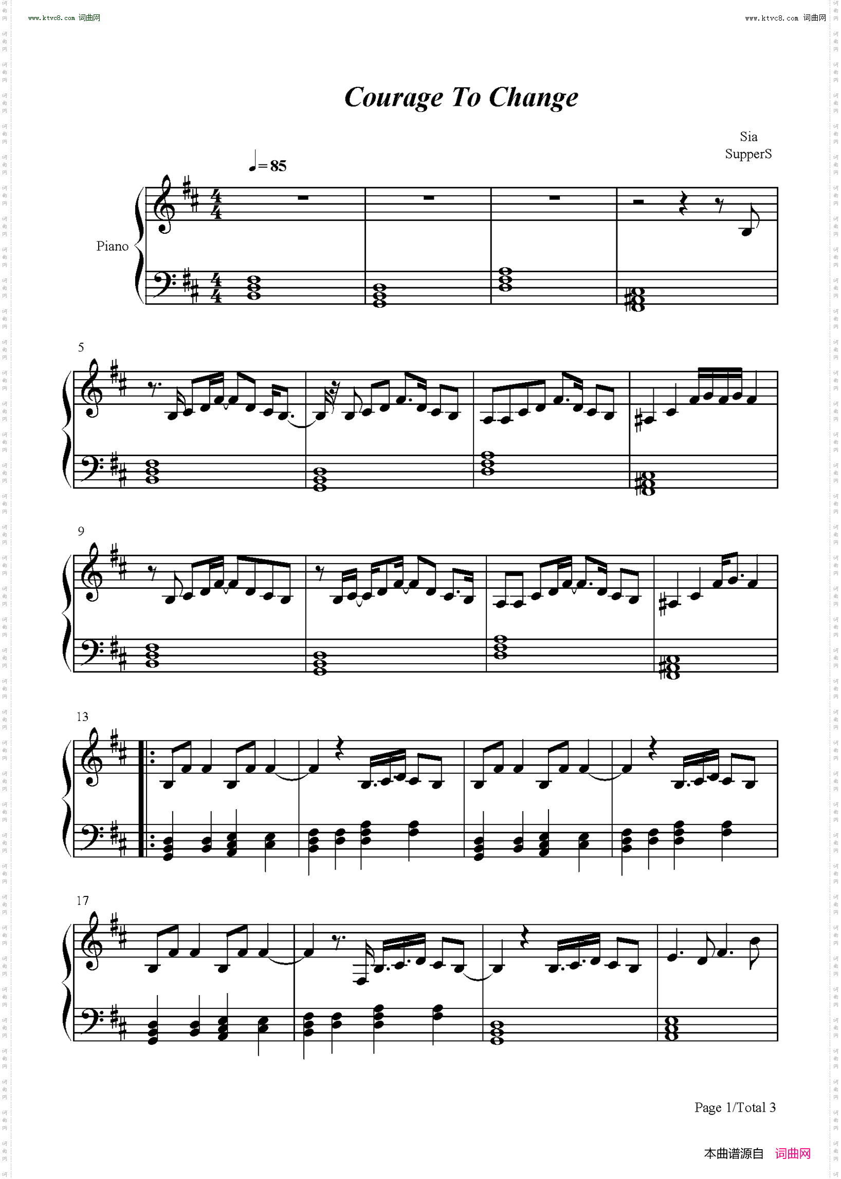 Courage to Change_Music原声音乐