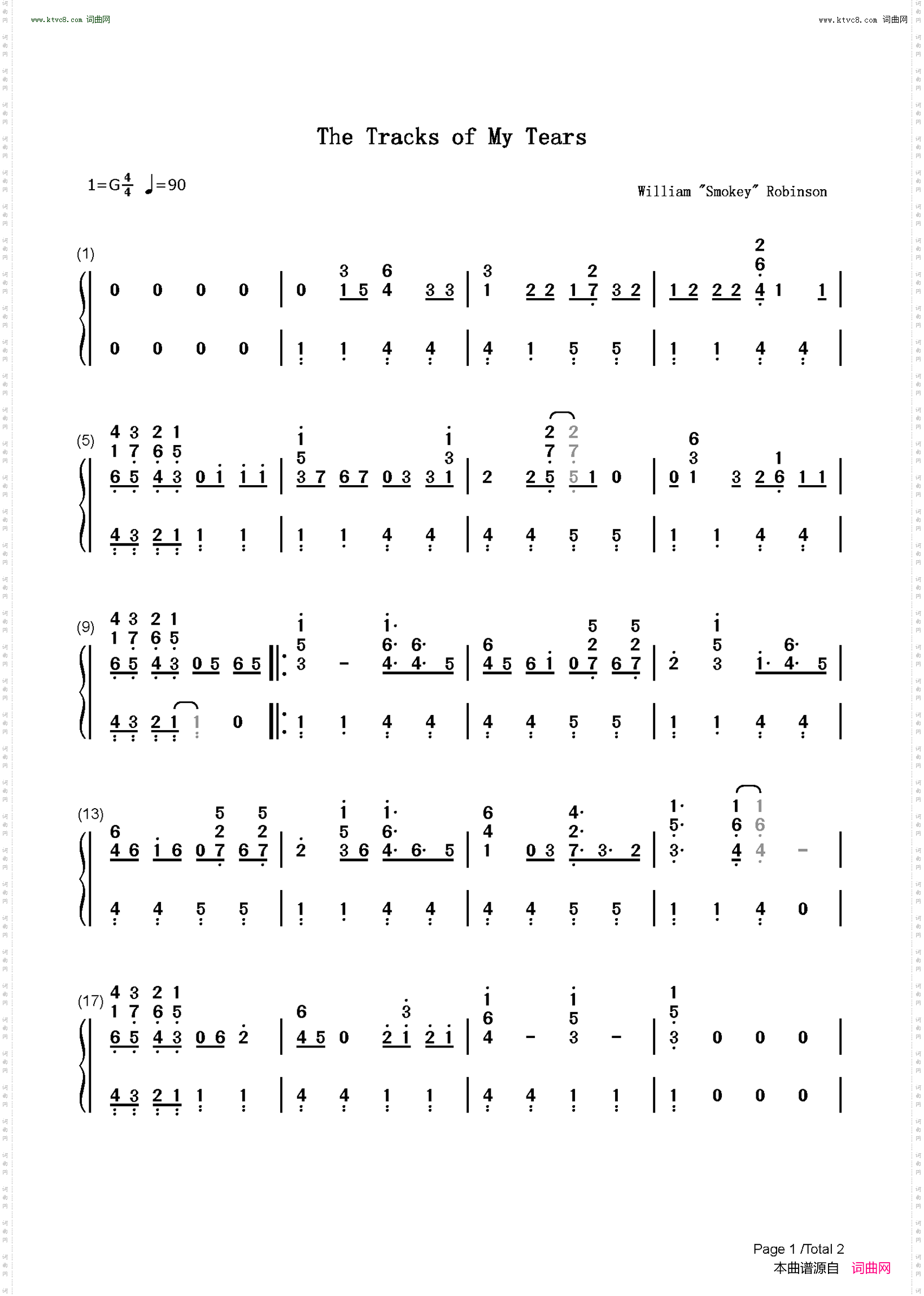 The Tracks of My Tears