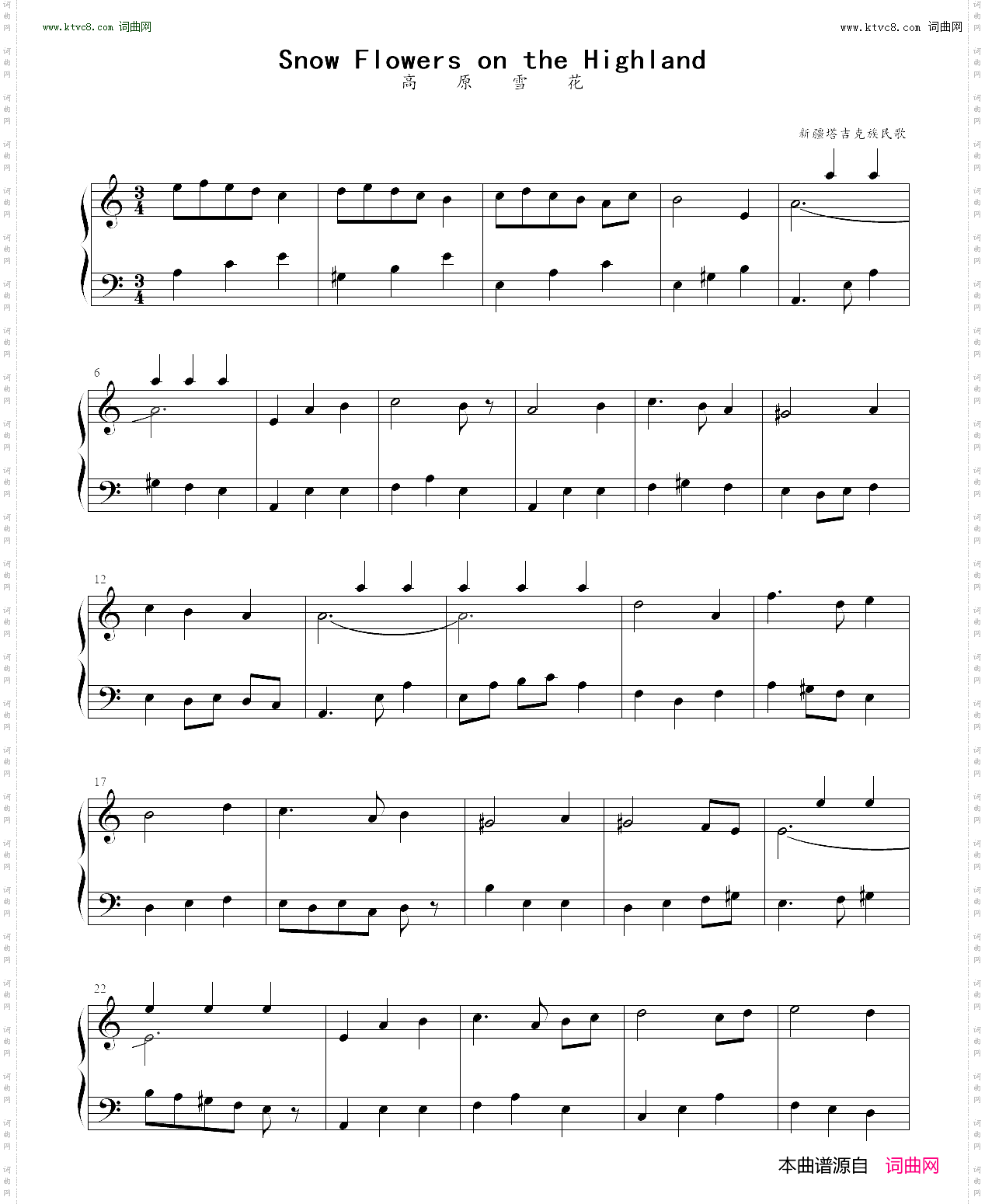 Snow Flowers on the highland