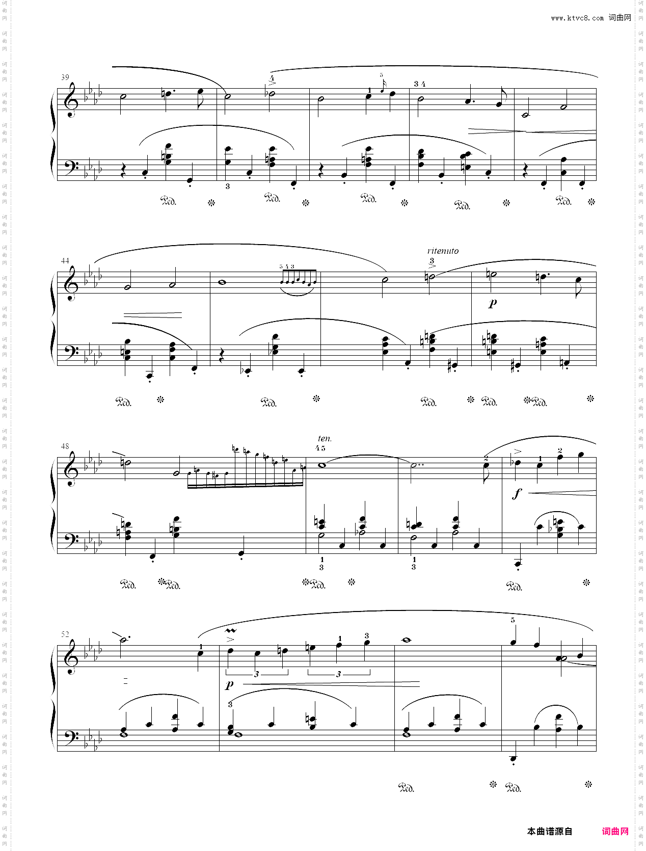 124· 第十级【c项】1·降a大调即兴曲op·29 no·1 - 中国音乐家协会全国钢琴演奏考级作品集新编第二版