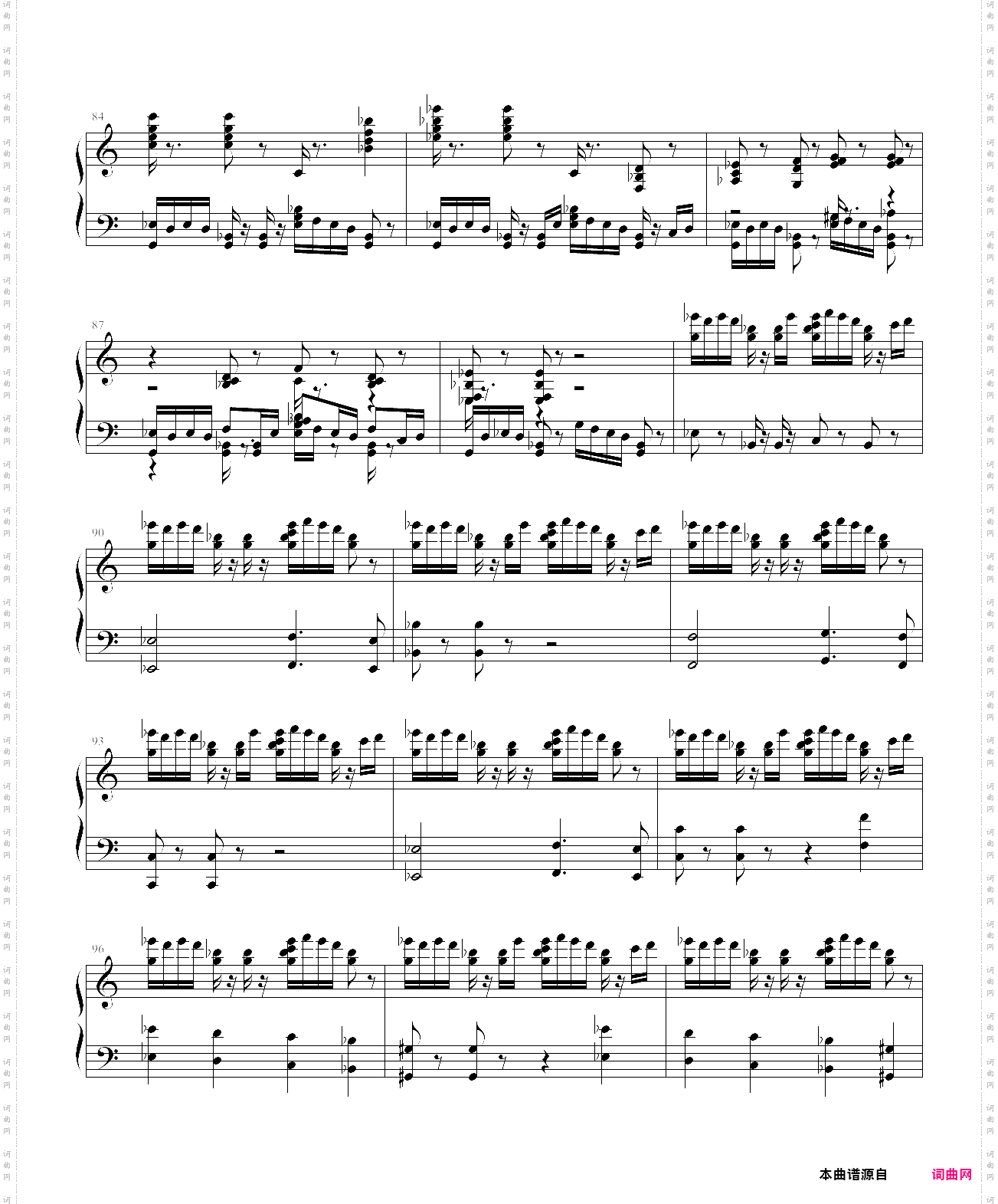 肖斯塔科维奇第七交响曲第一乐章b部分钢琴改编谱鬼子进村主题