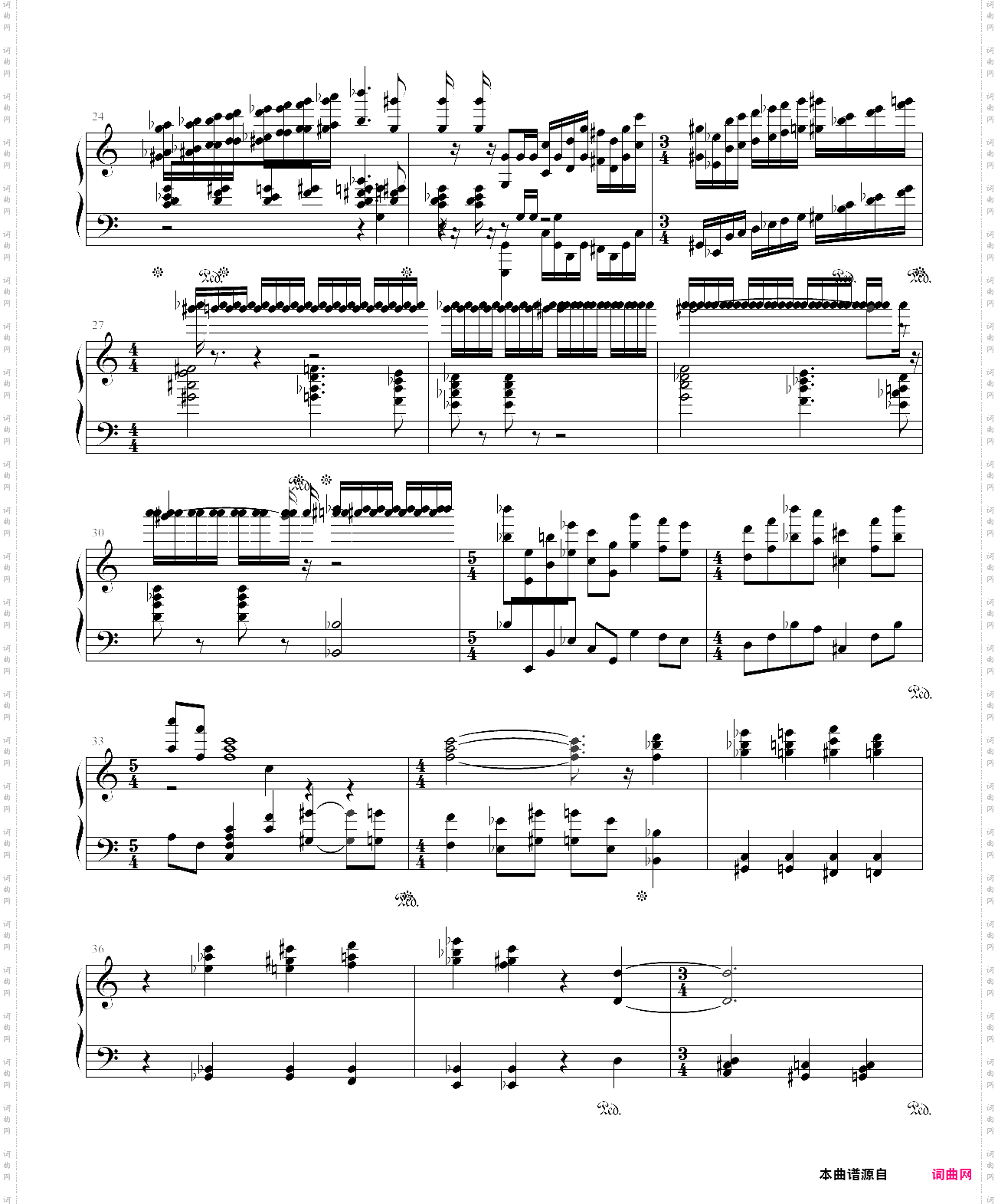 肖斯塔科维奇第七交响曲第一乐章c部分钢琴改编谱反抗主题