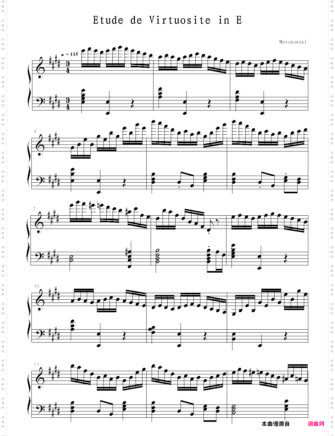 【钢琴块 2 等级歌曲】140· e大调练习曲