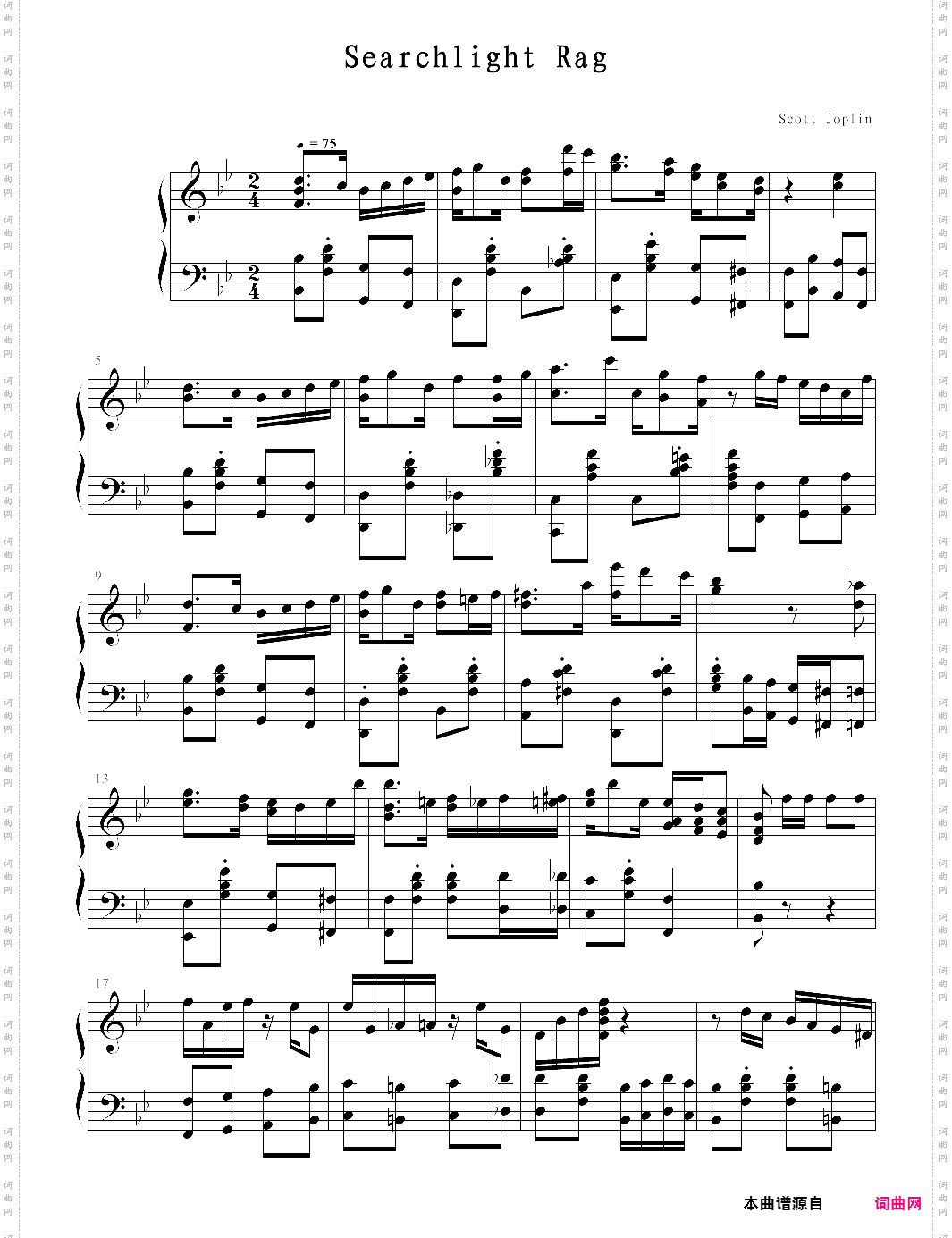 【钢琴块 2 等级歌曲】137· 探照灯拉格