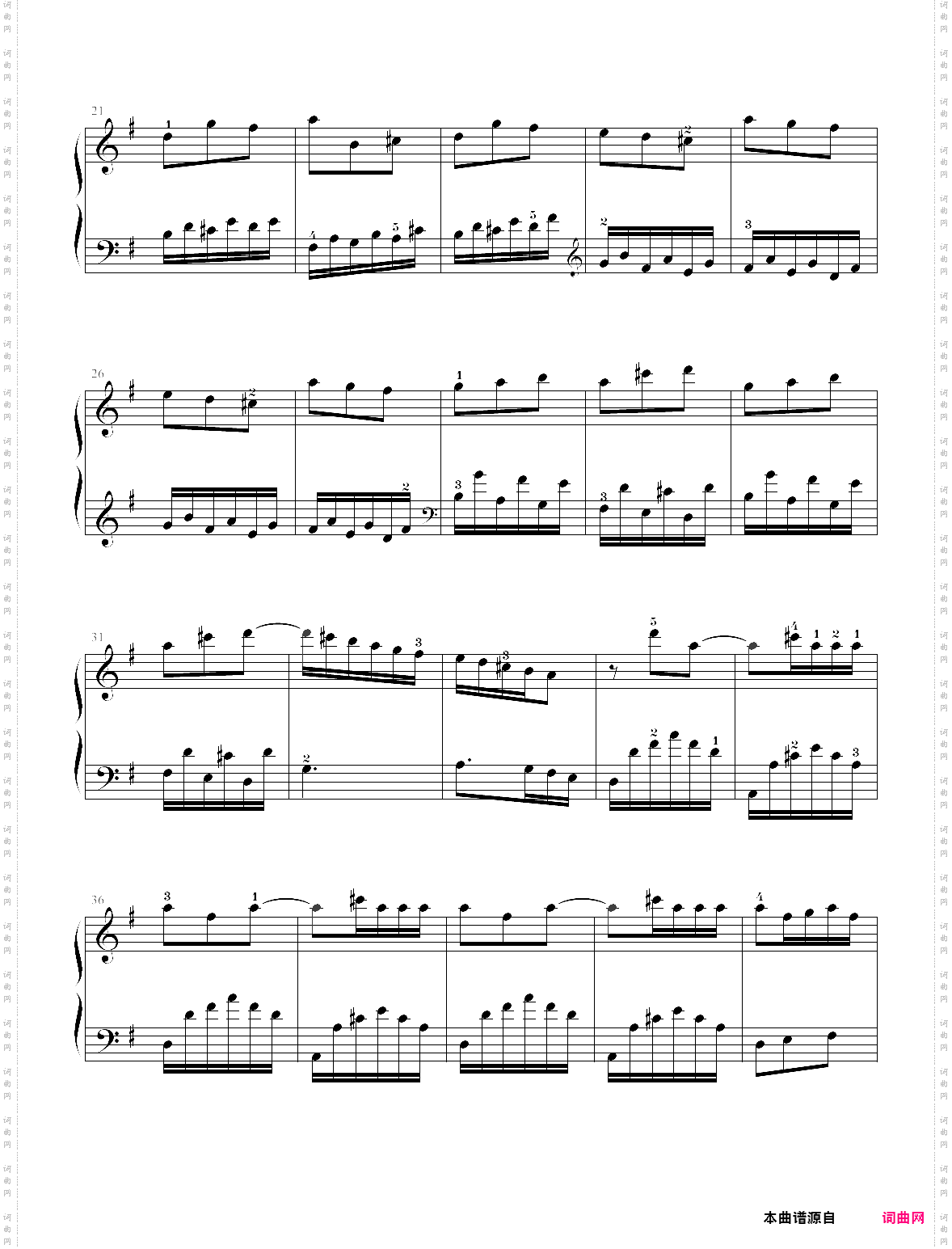 27·第九级g大调奏鸣曲乐曲02-上海音乐学院社会钢琴考级曲集2018版
