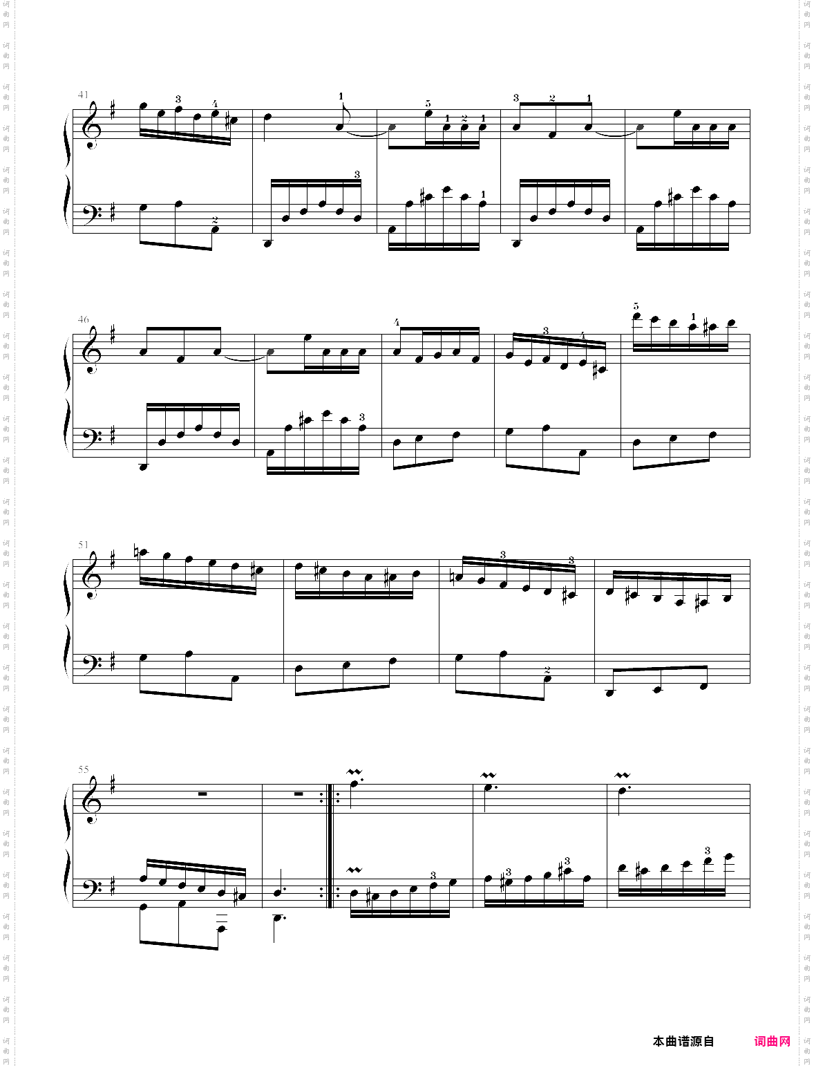 27·第九级g大调奏鸣曲乐曲02-上海音乐学院社会钢琴考级曲集2018版